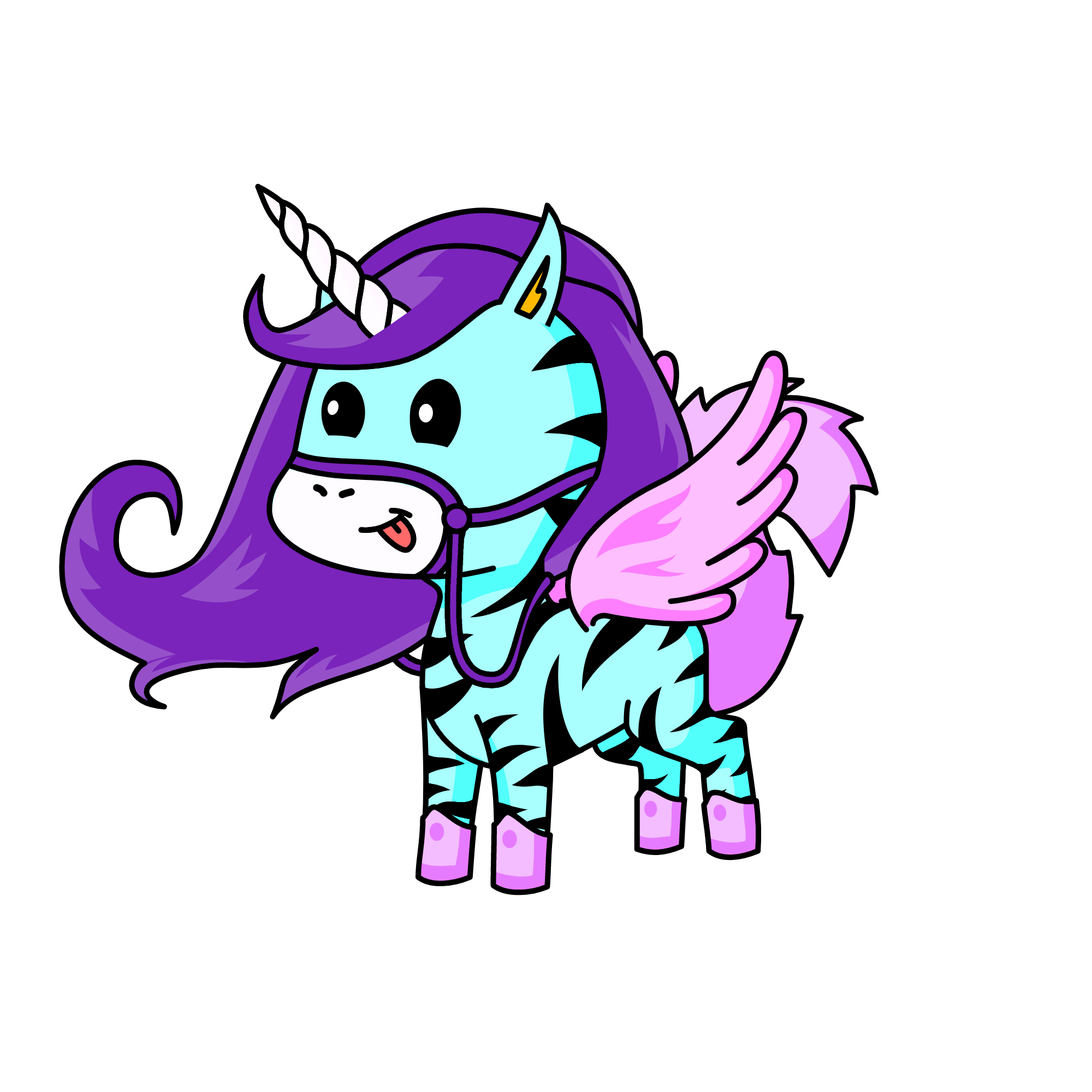 Zebra Magic , the unicorn