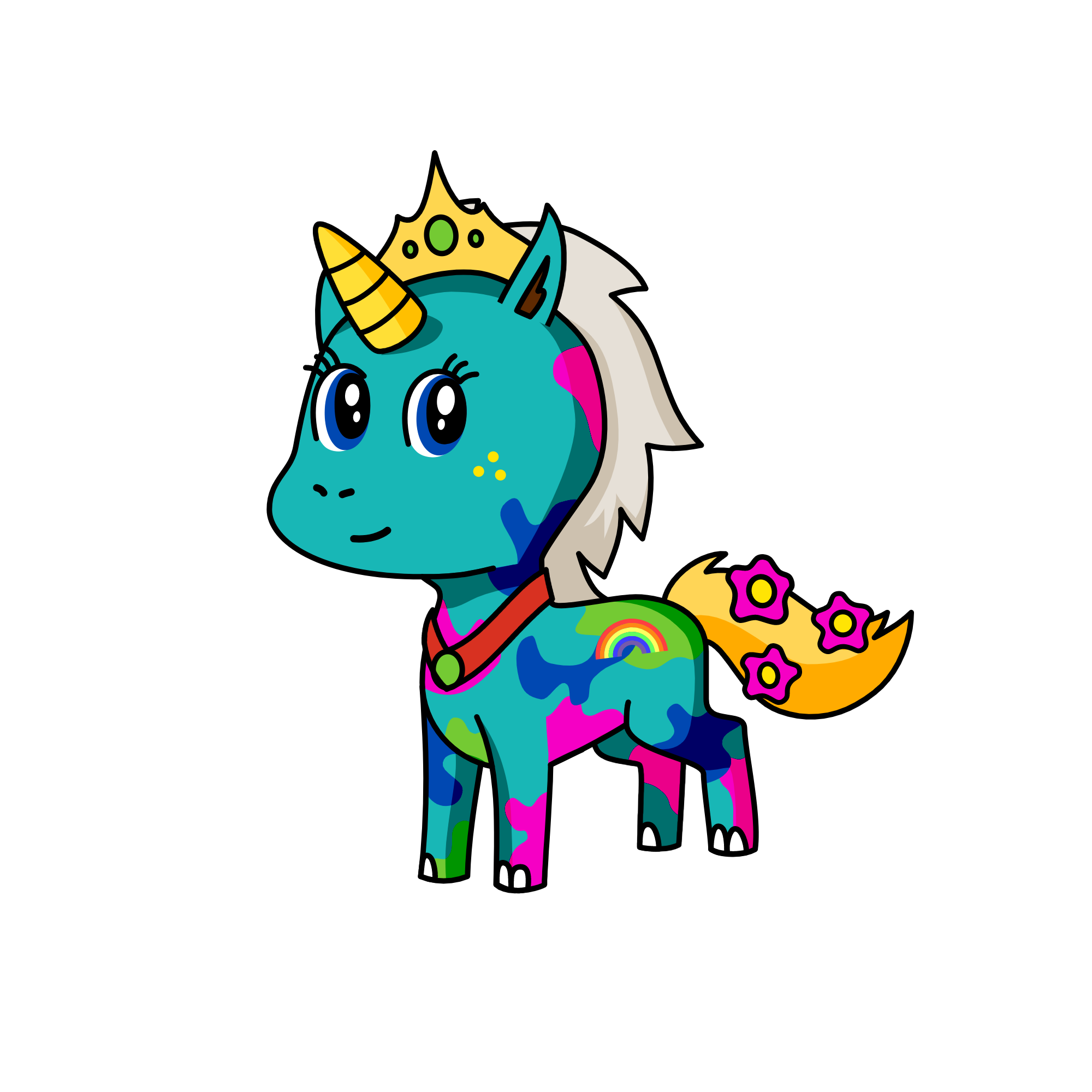 Princess Sparkle, the unicorn