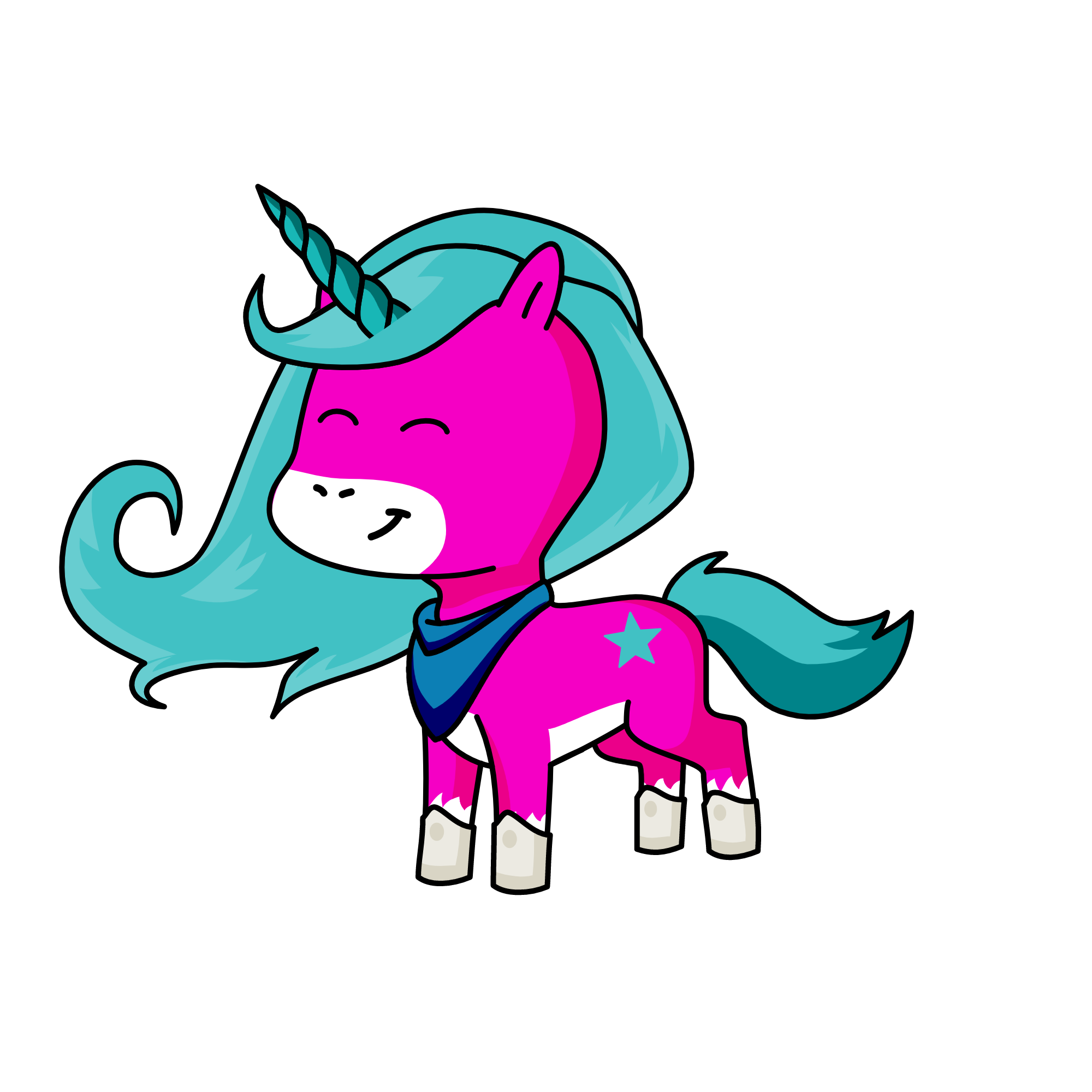 Sparkles, the unicorn