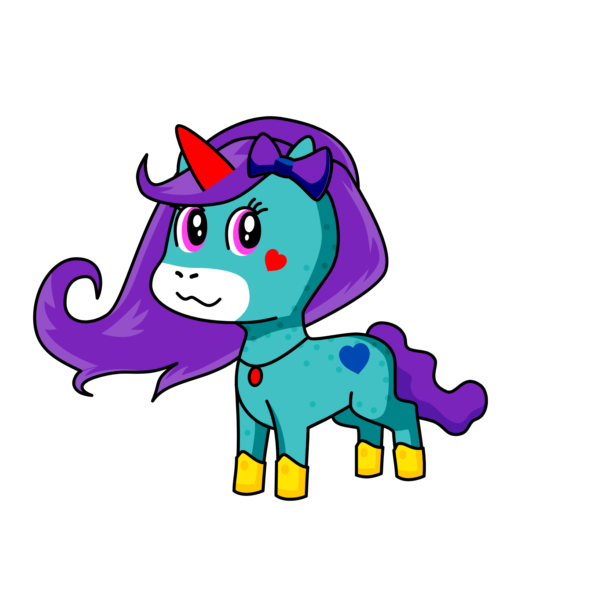 Feather, the unicorn