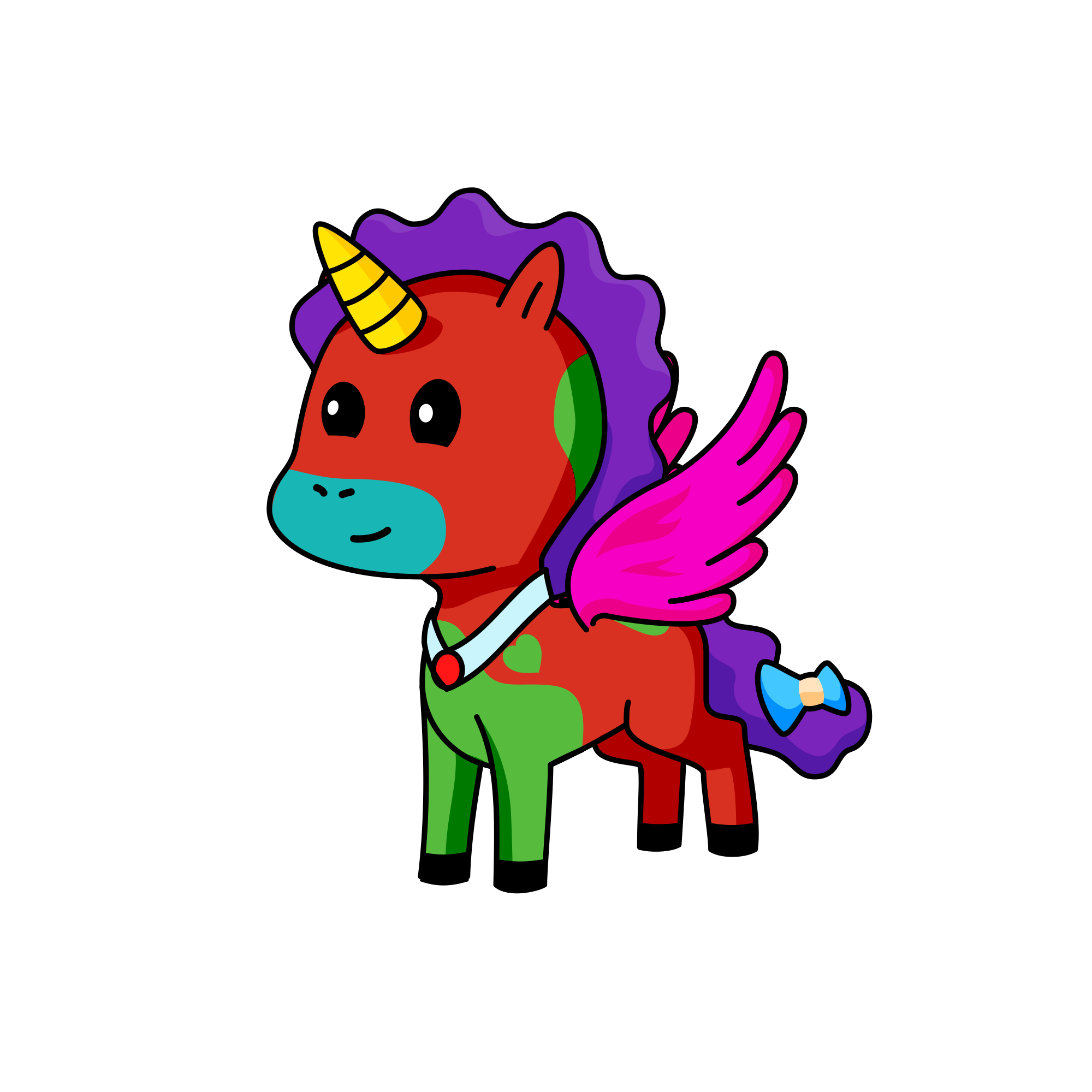 Unicorn red magic, the unicorn