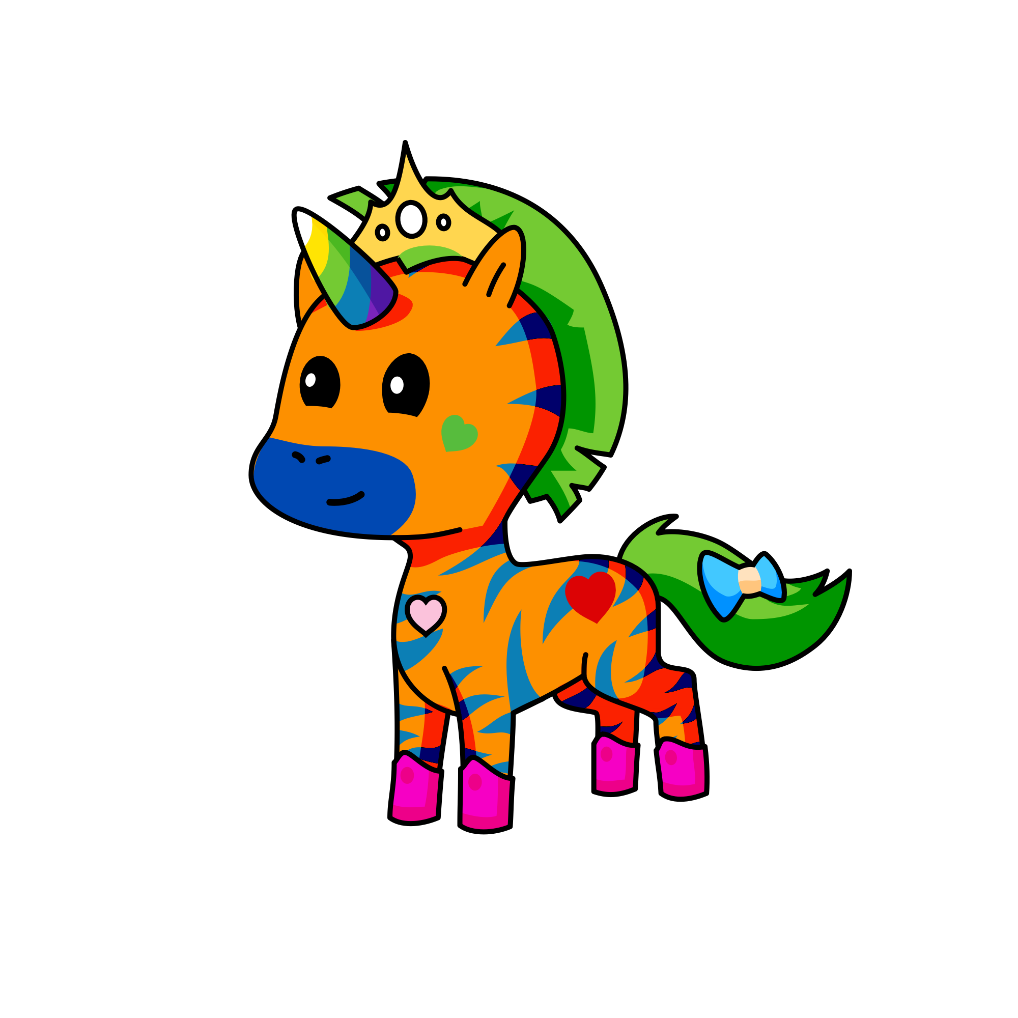 Zebra Heart, the unicorn
