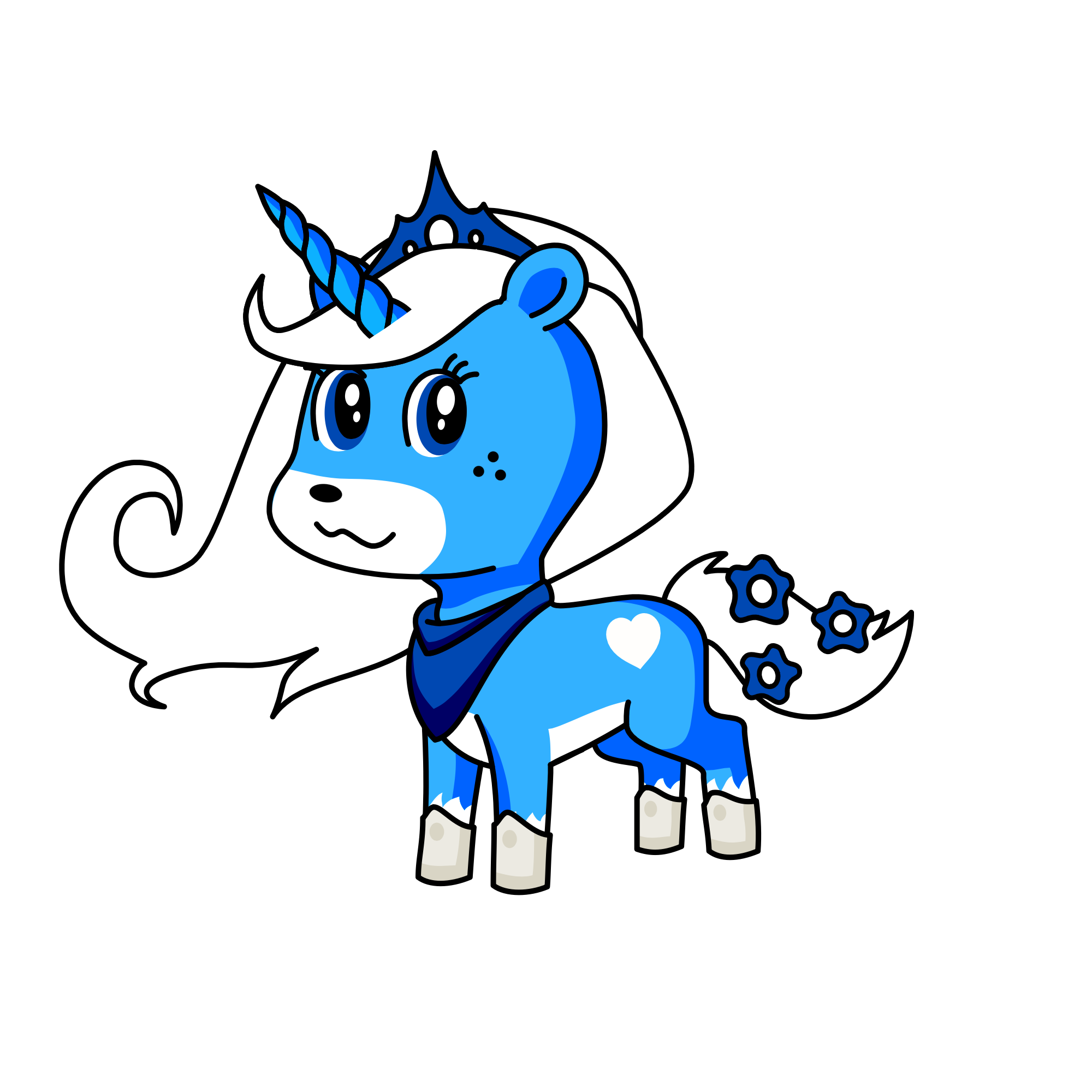 Princess luna, the unicorn