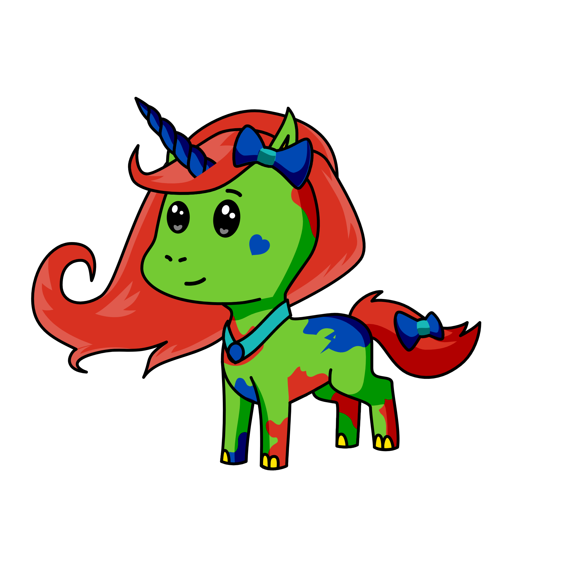 Queen Dazzling, the unicorn