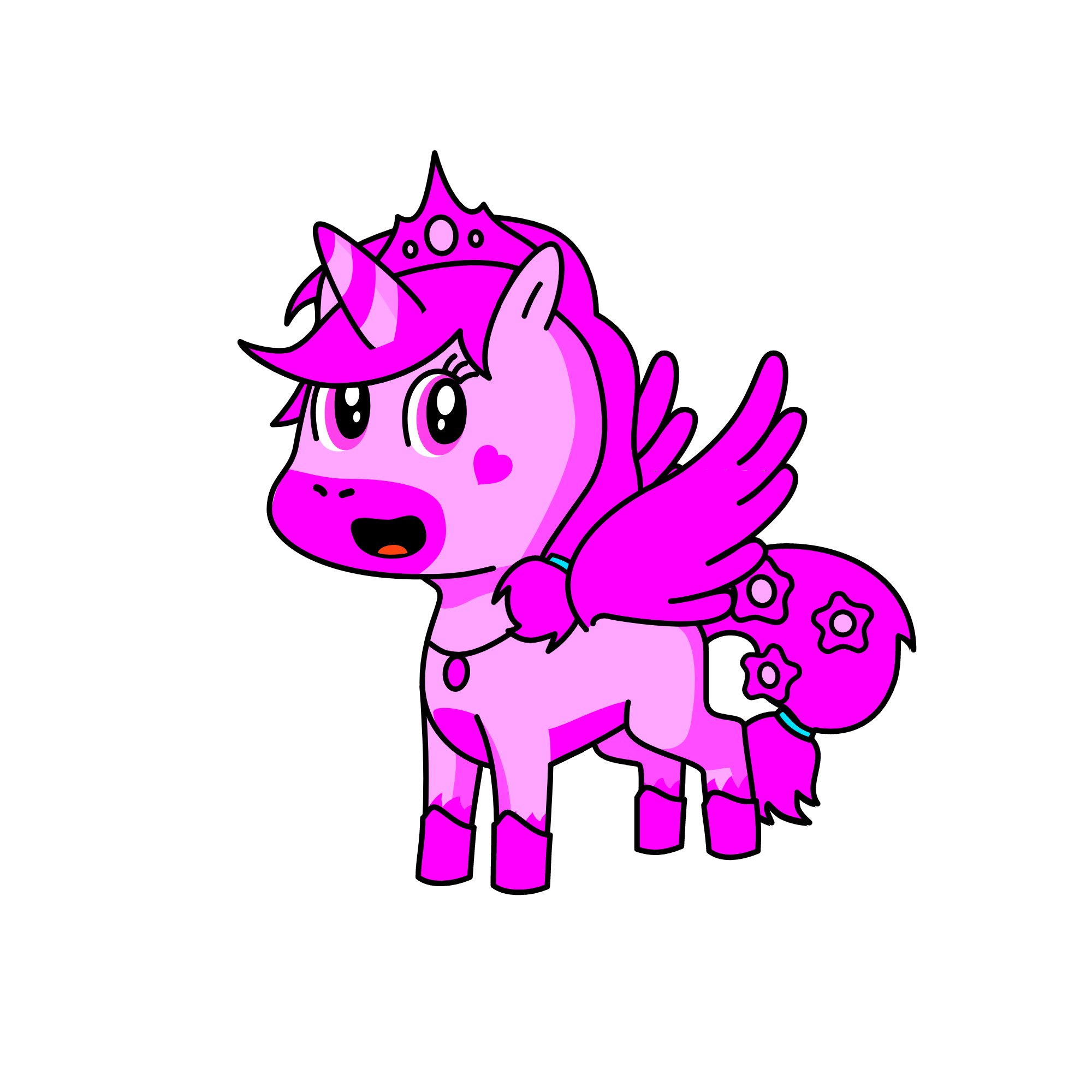 pinky, the unicorn