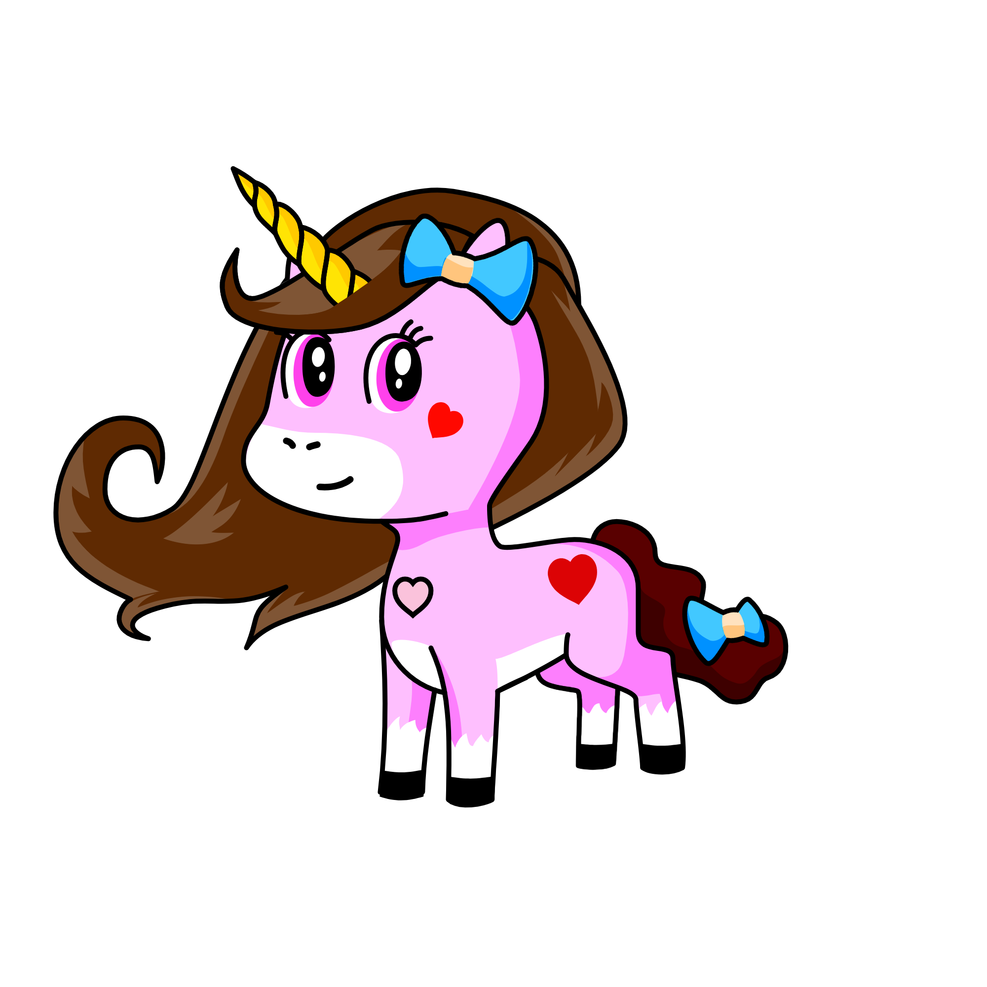 Pinky, the unicorn