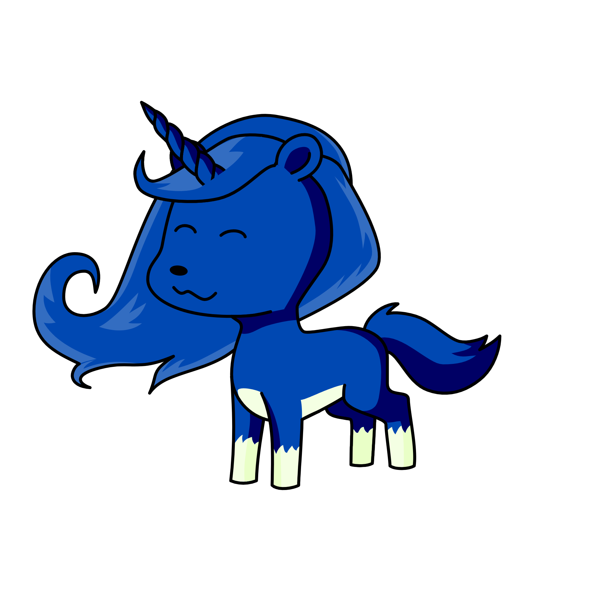 azul, the unicorn