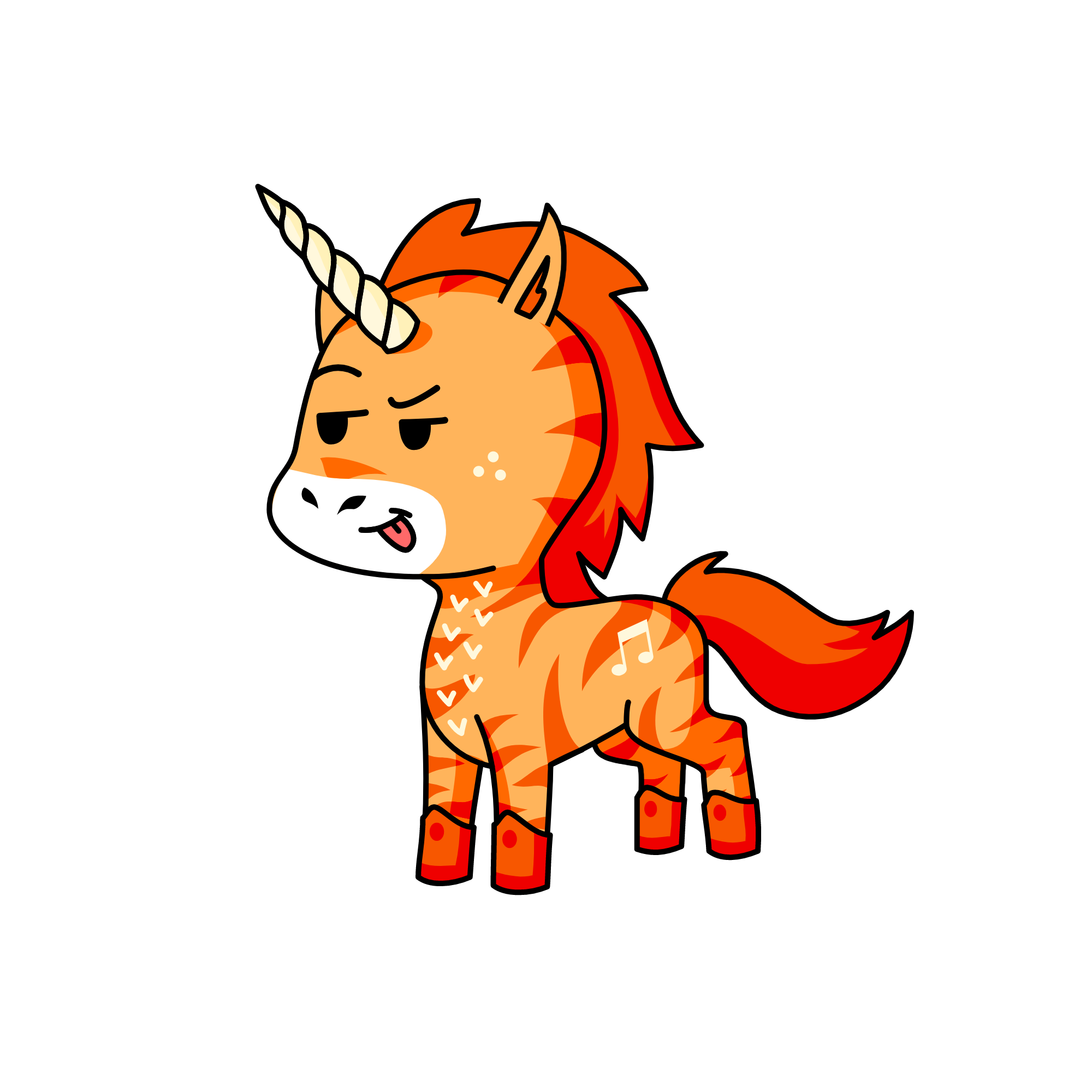 kahottie kodez the flamefarter, the unicorn