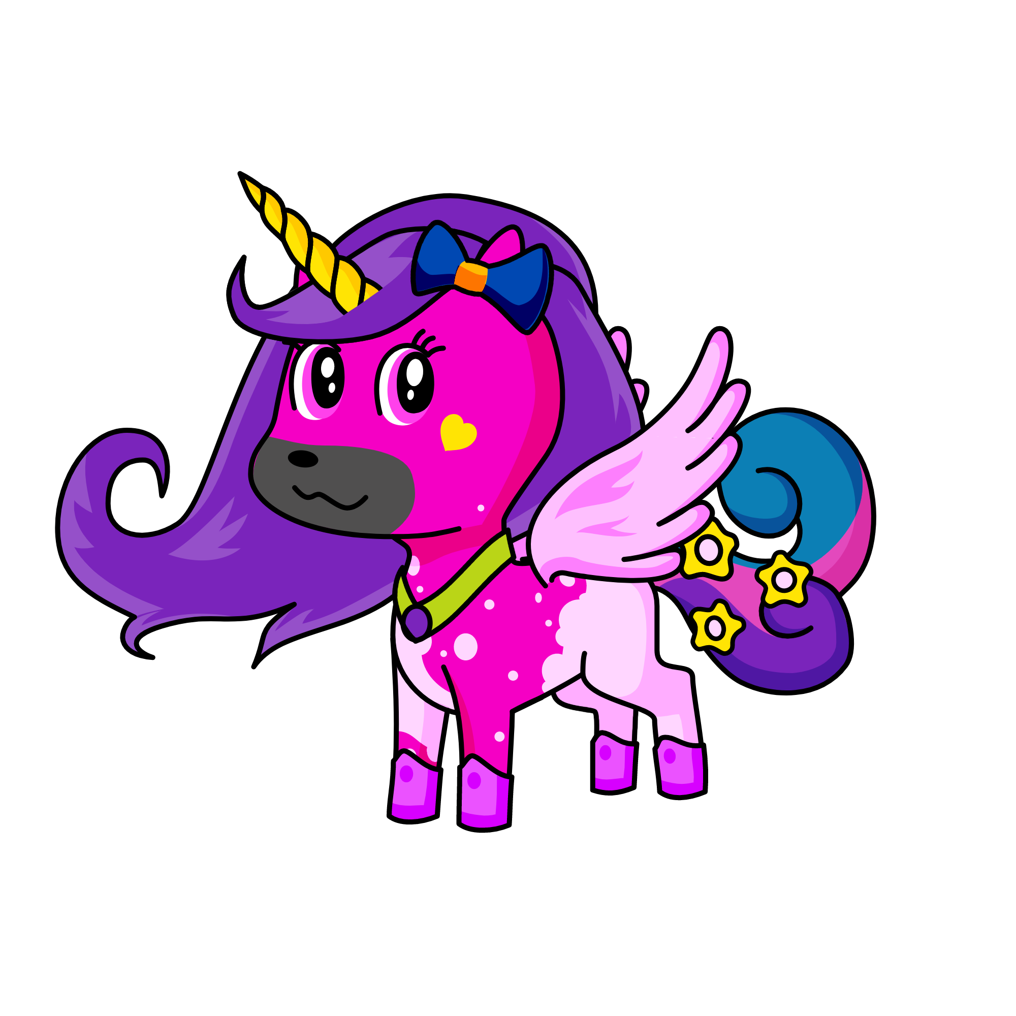 PINKIE LOVE, the unicorn