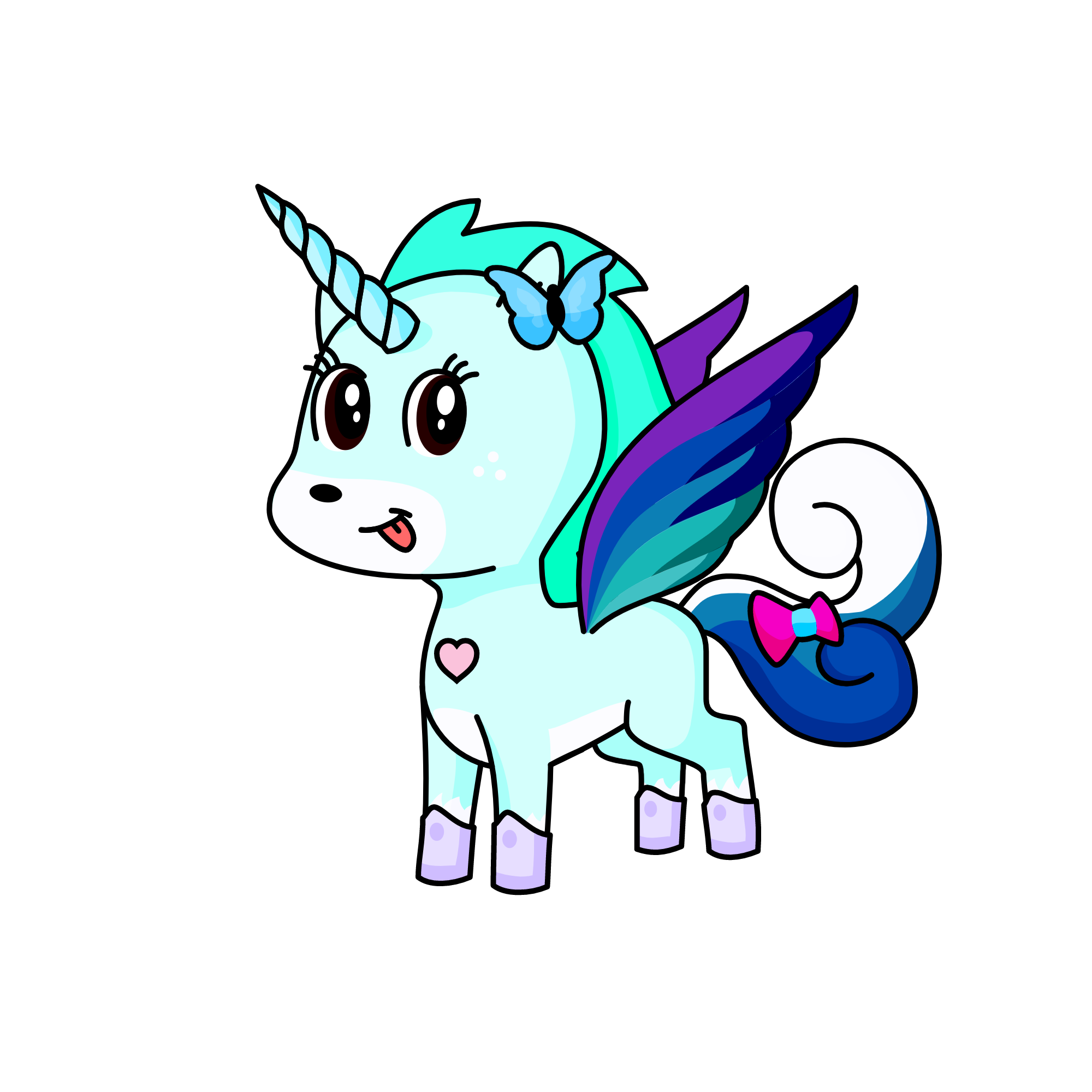 winter pony, the unicorn