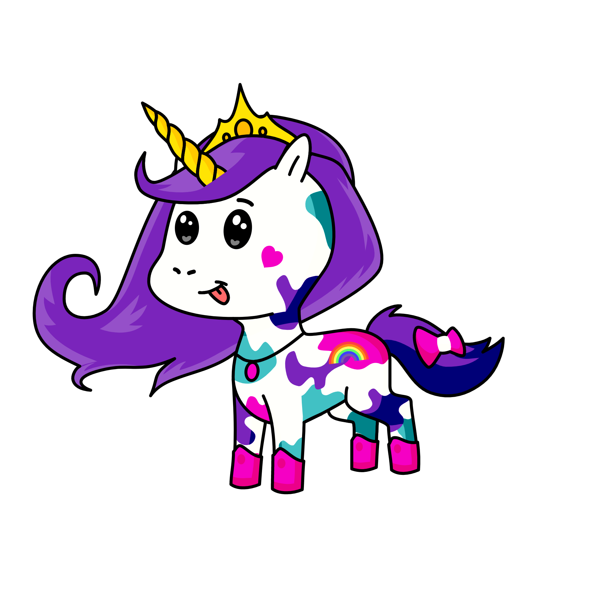 Princess Rainbow, the unicorn