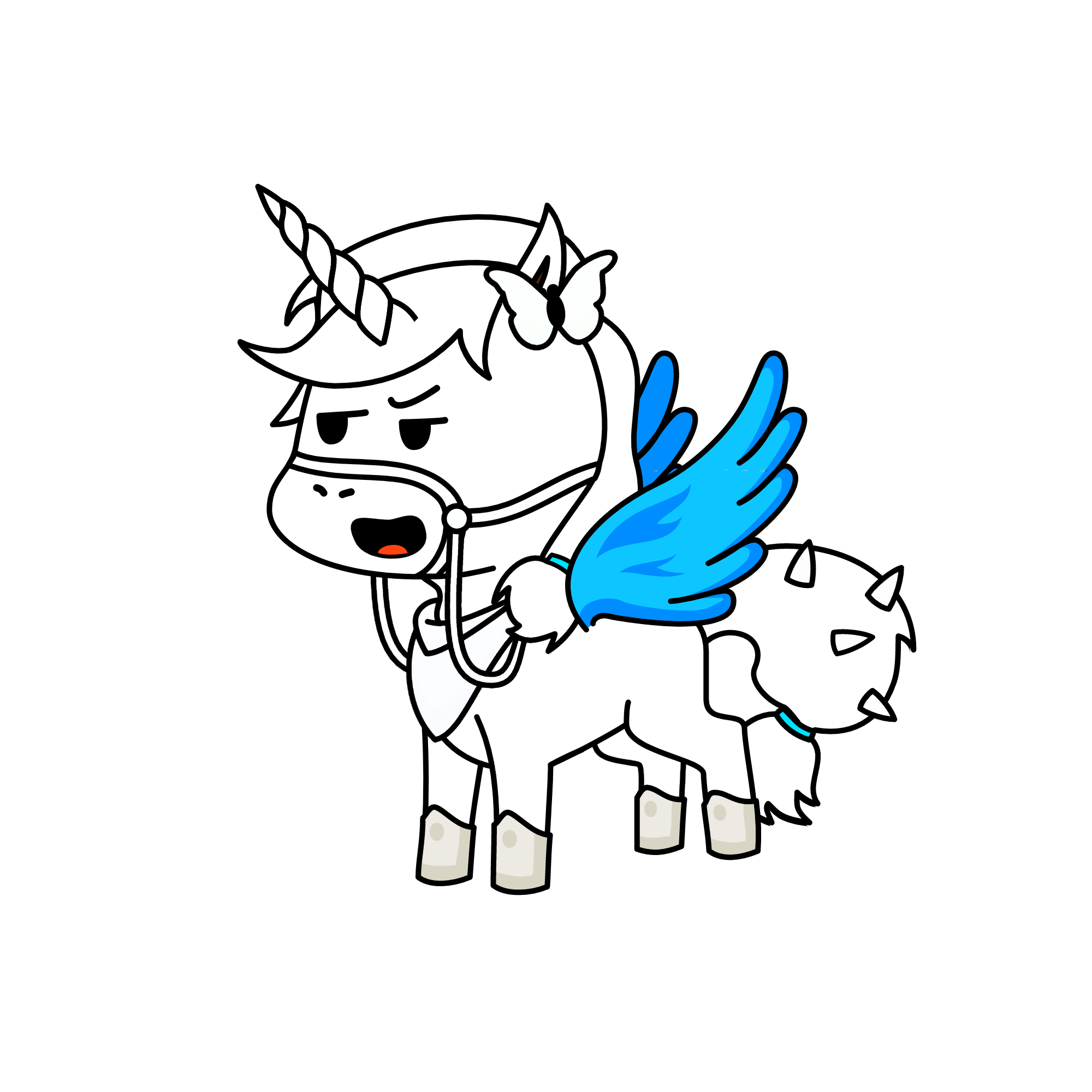 Do you want wings, please read " the best fried of", the unicorn