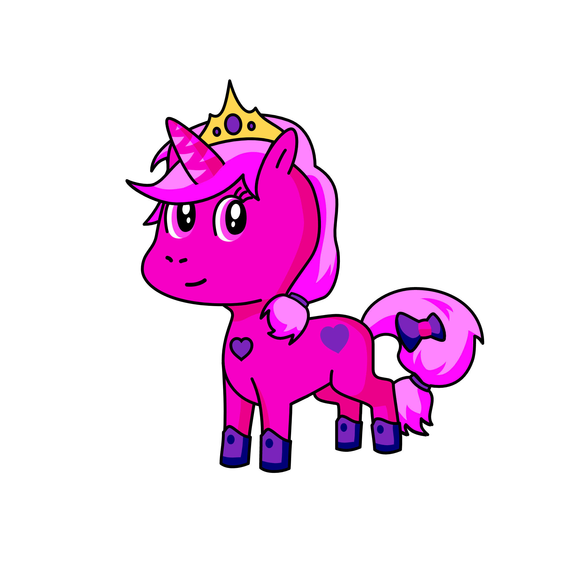 pink love, the unicorn