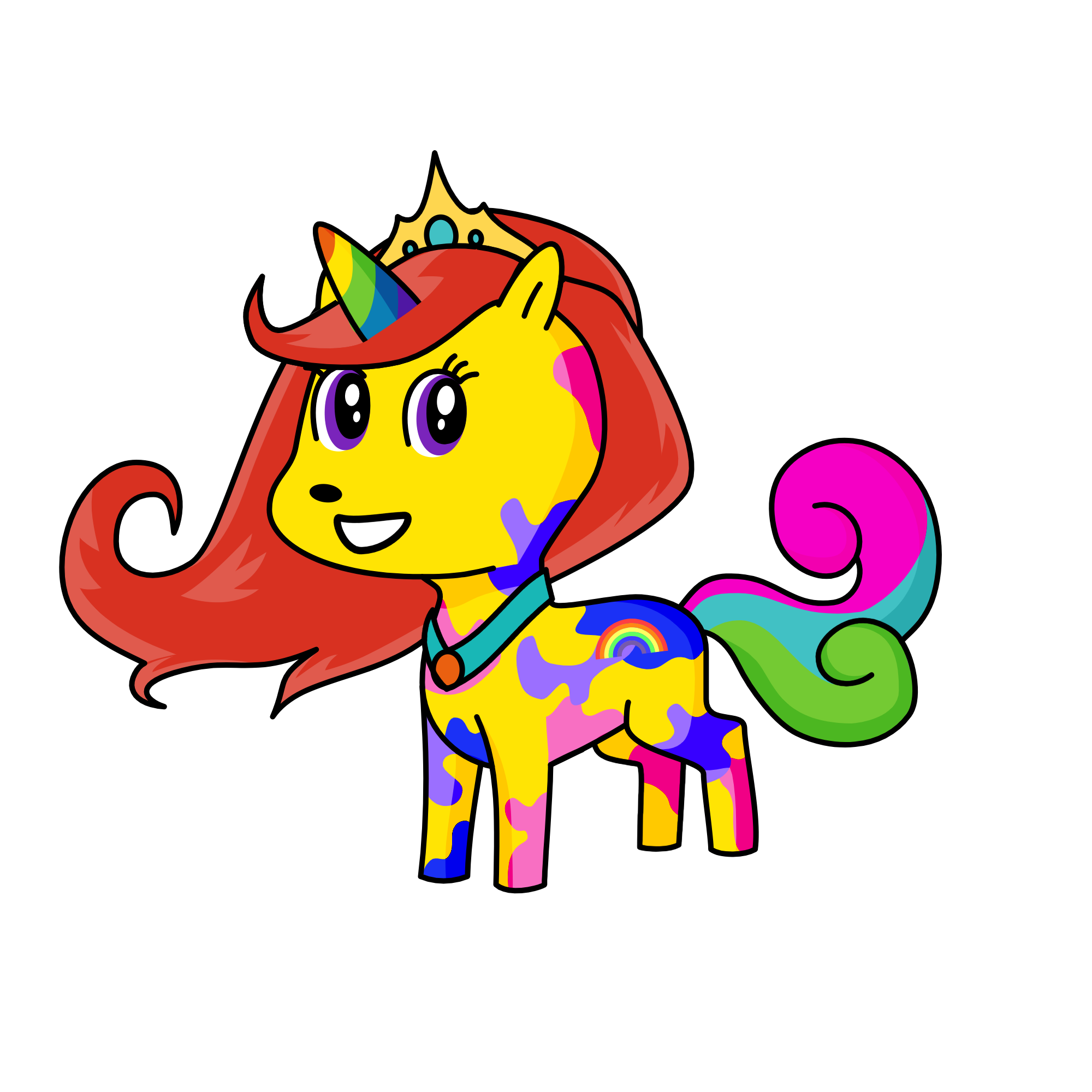 rainbowlodge, the unicorn