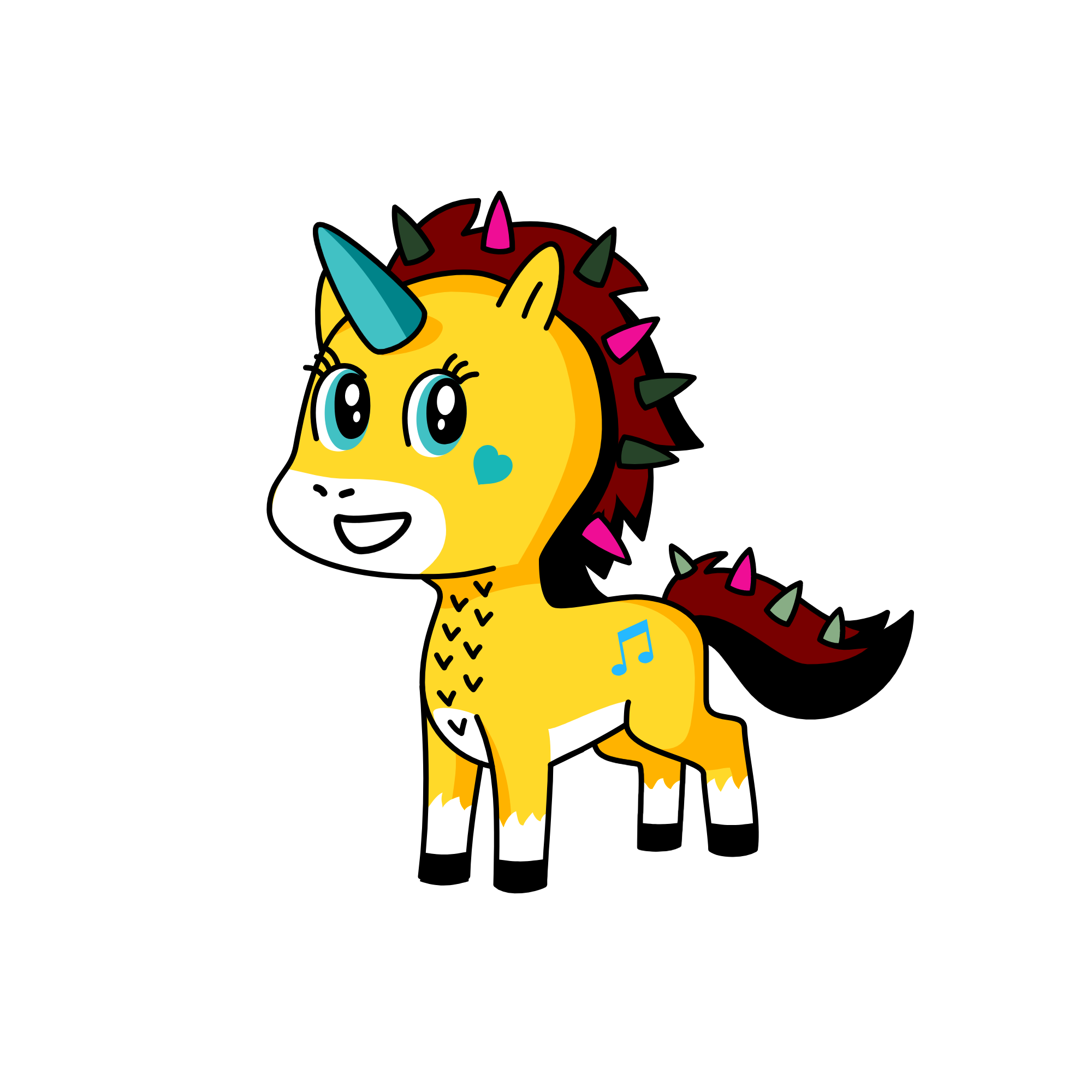 punk, the unicorn