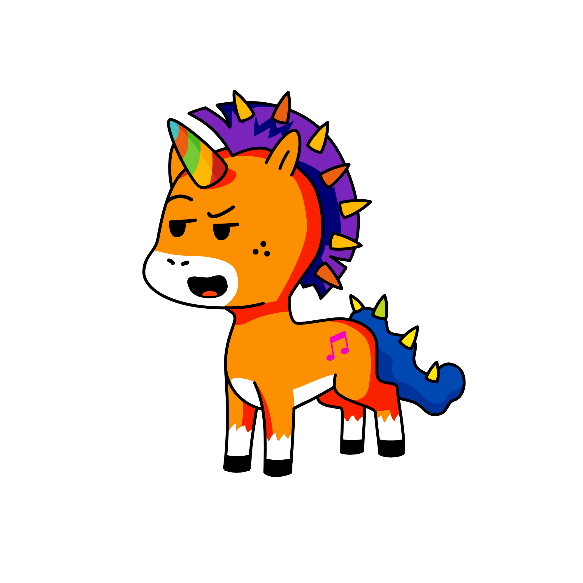punk, the unicorn