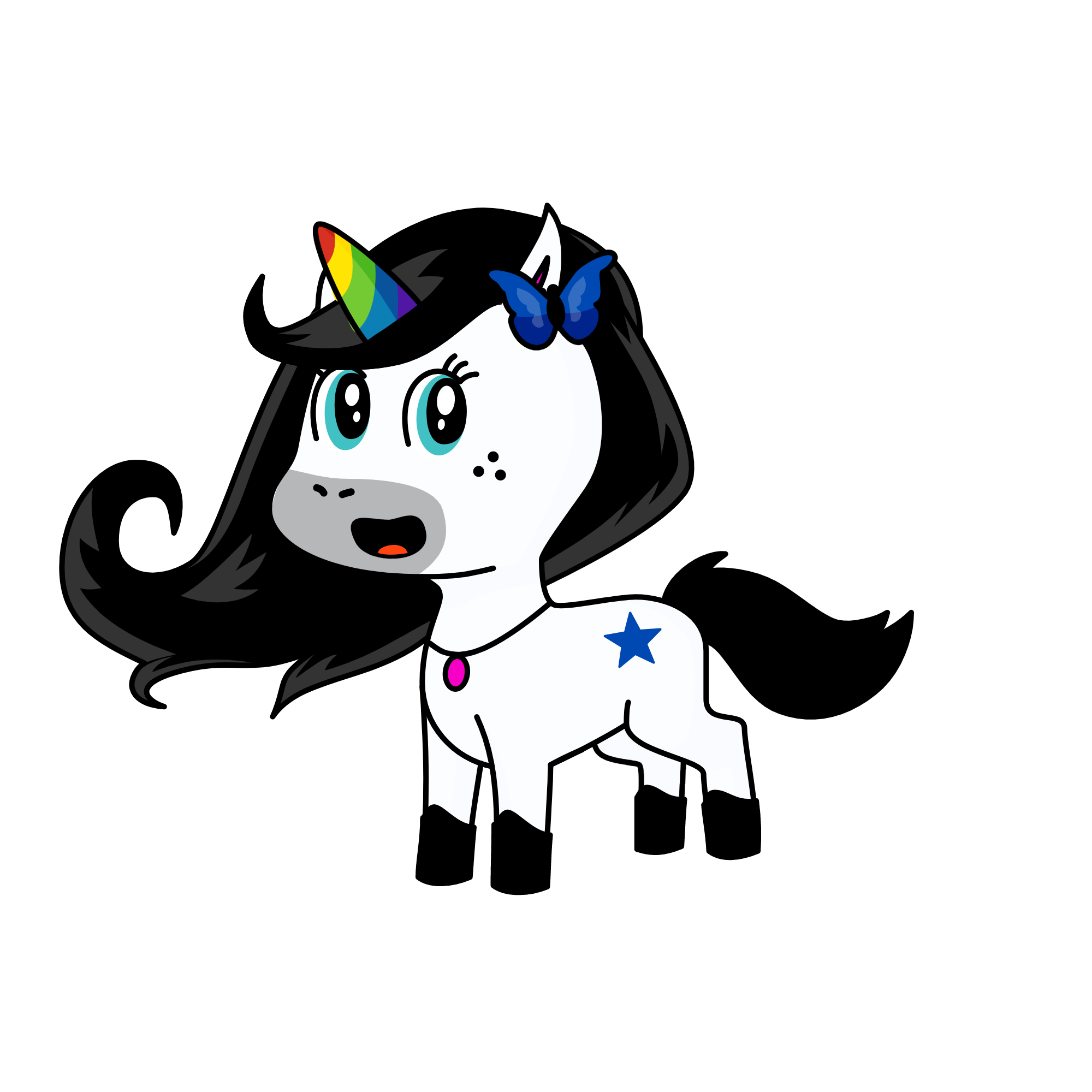 Flutterby, the unicorn