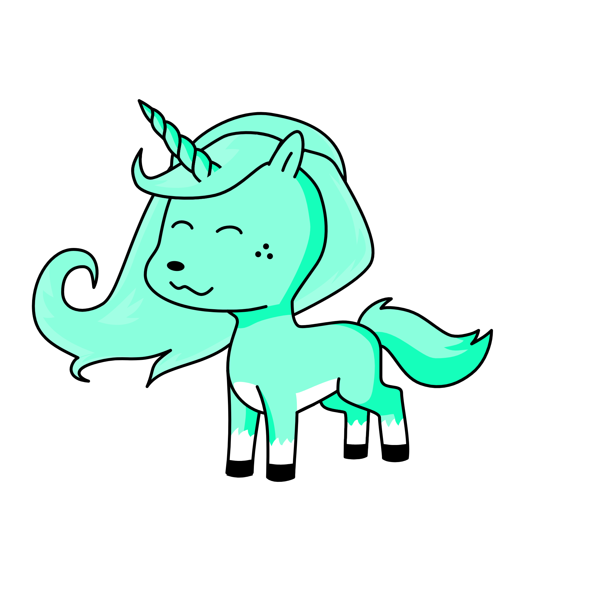 verde agua, the unicorn