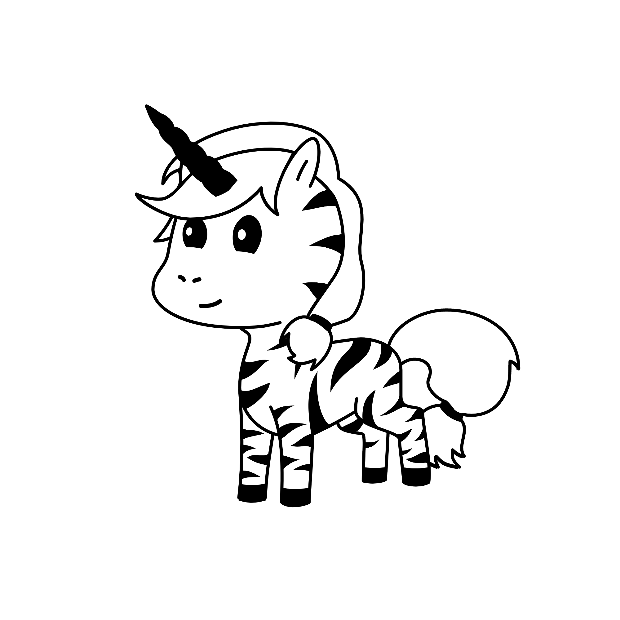 blacky whity, the unicorn