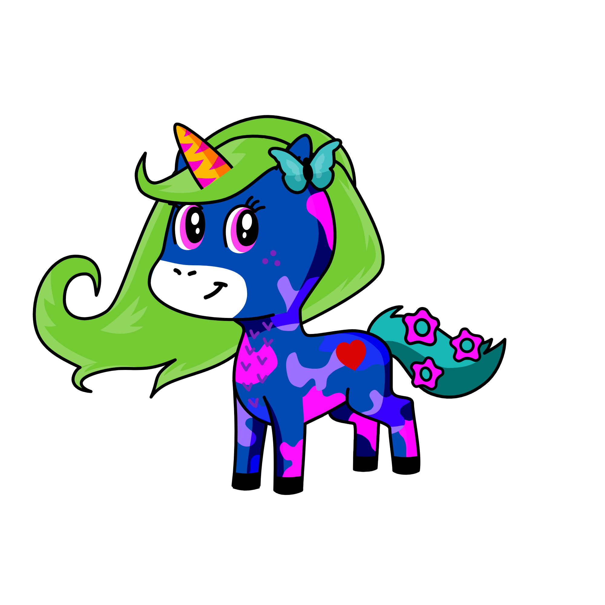 cute, the unicorn