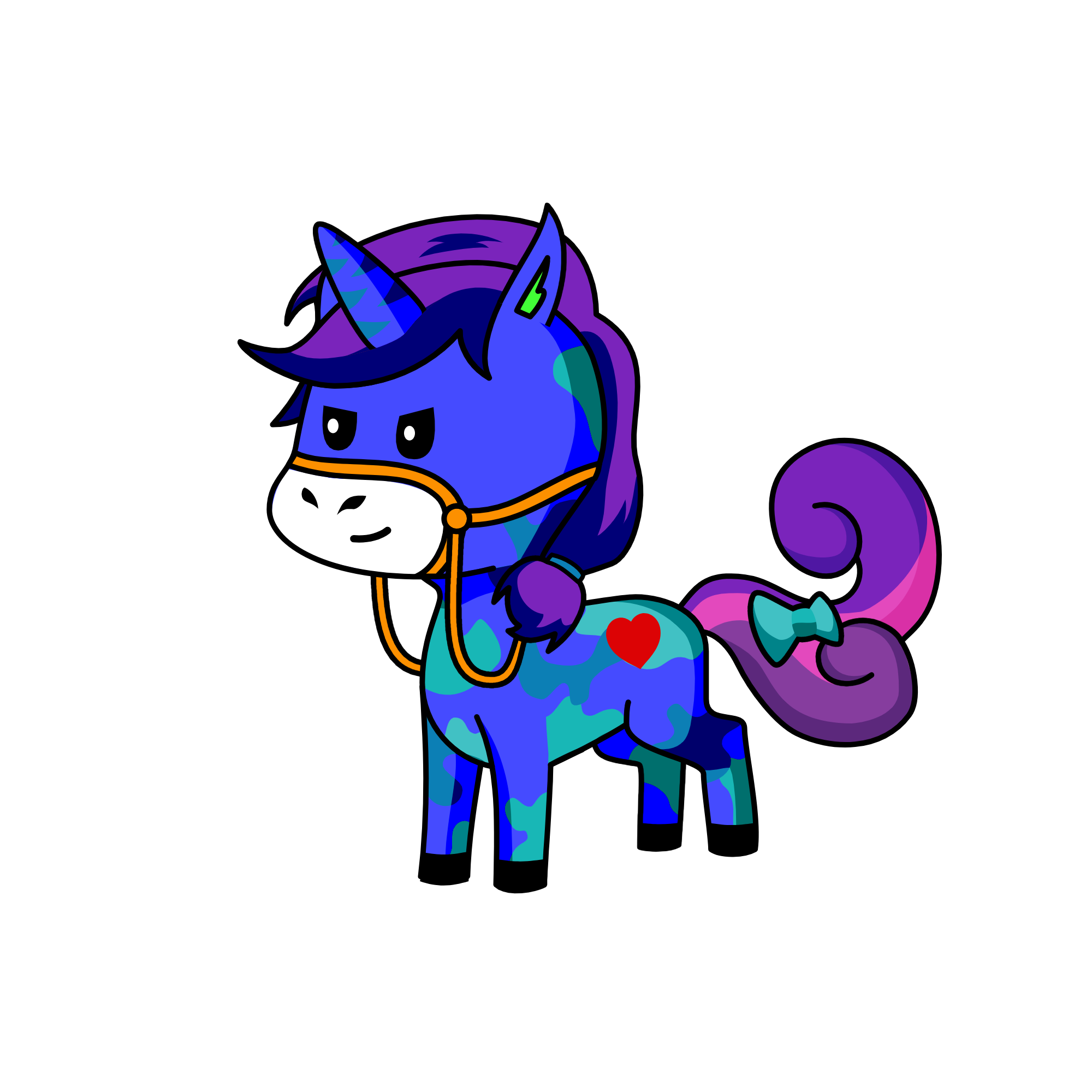 blueberry, the unicorn