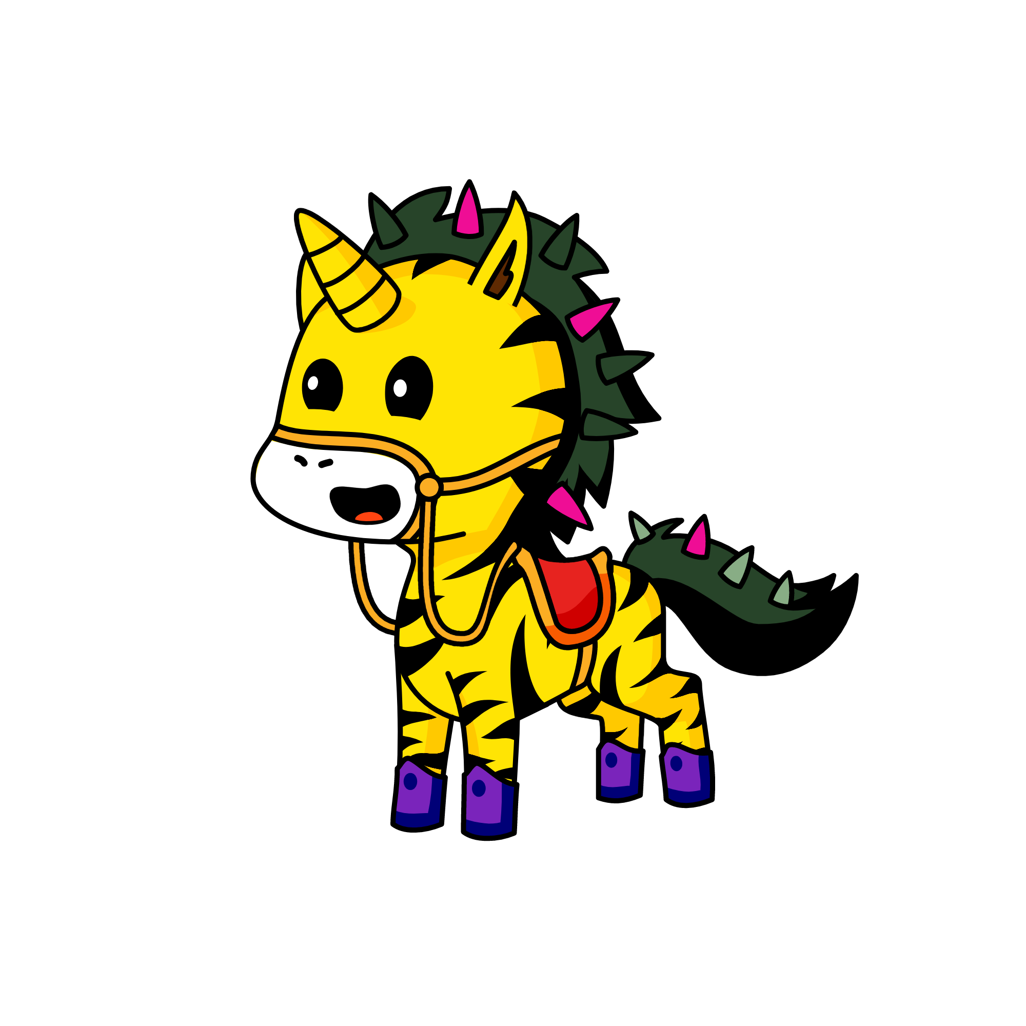 zebra, the unicorn