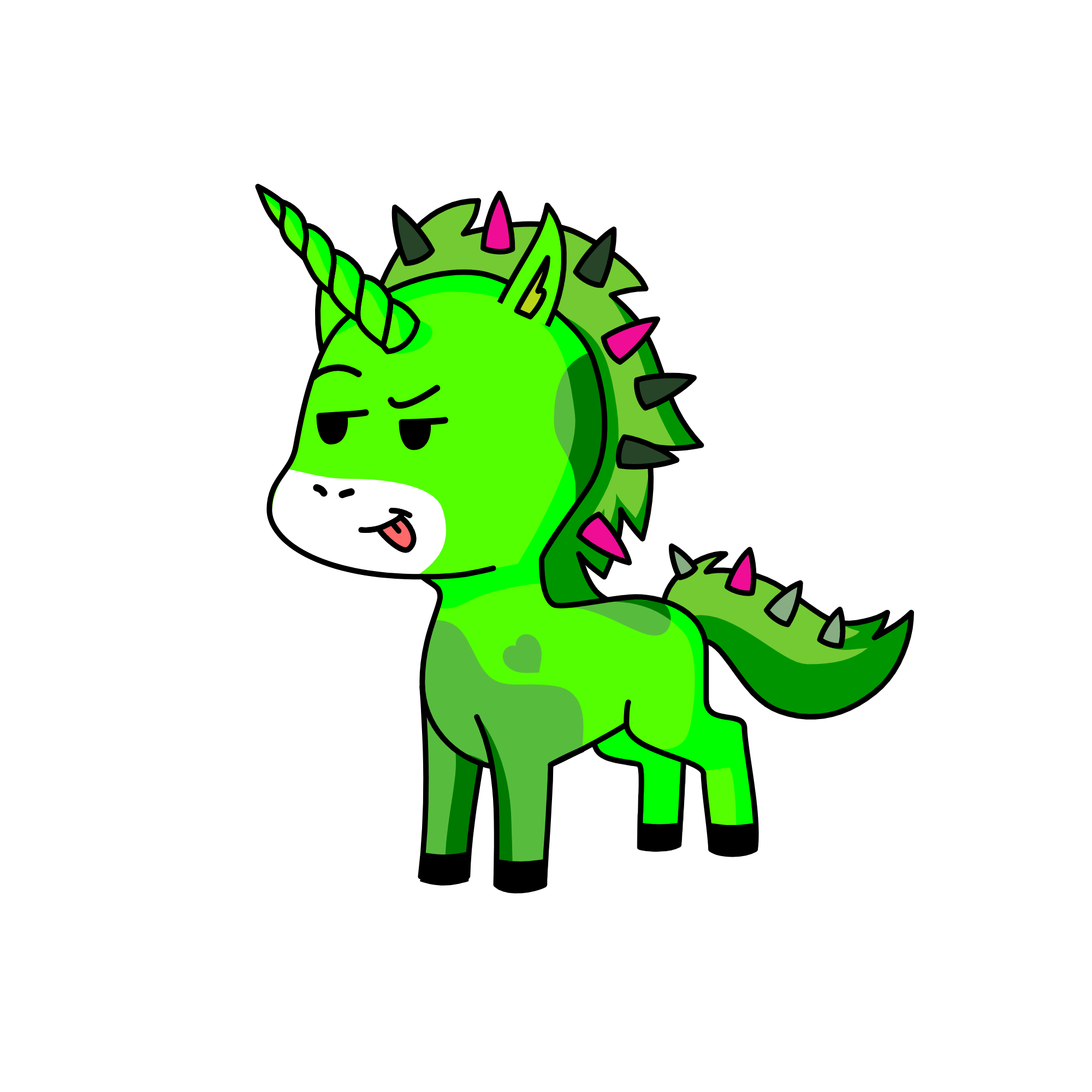 Photoshop flowey as unicorn, the unicorn
