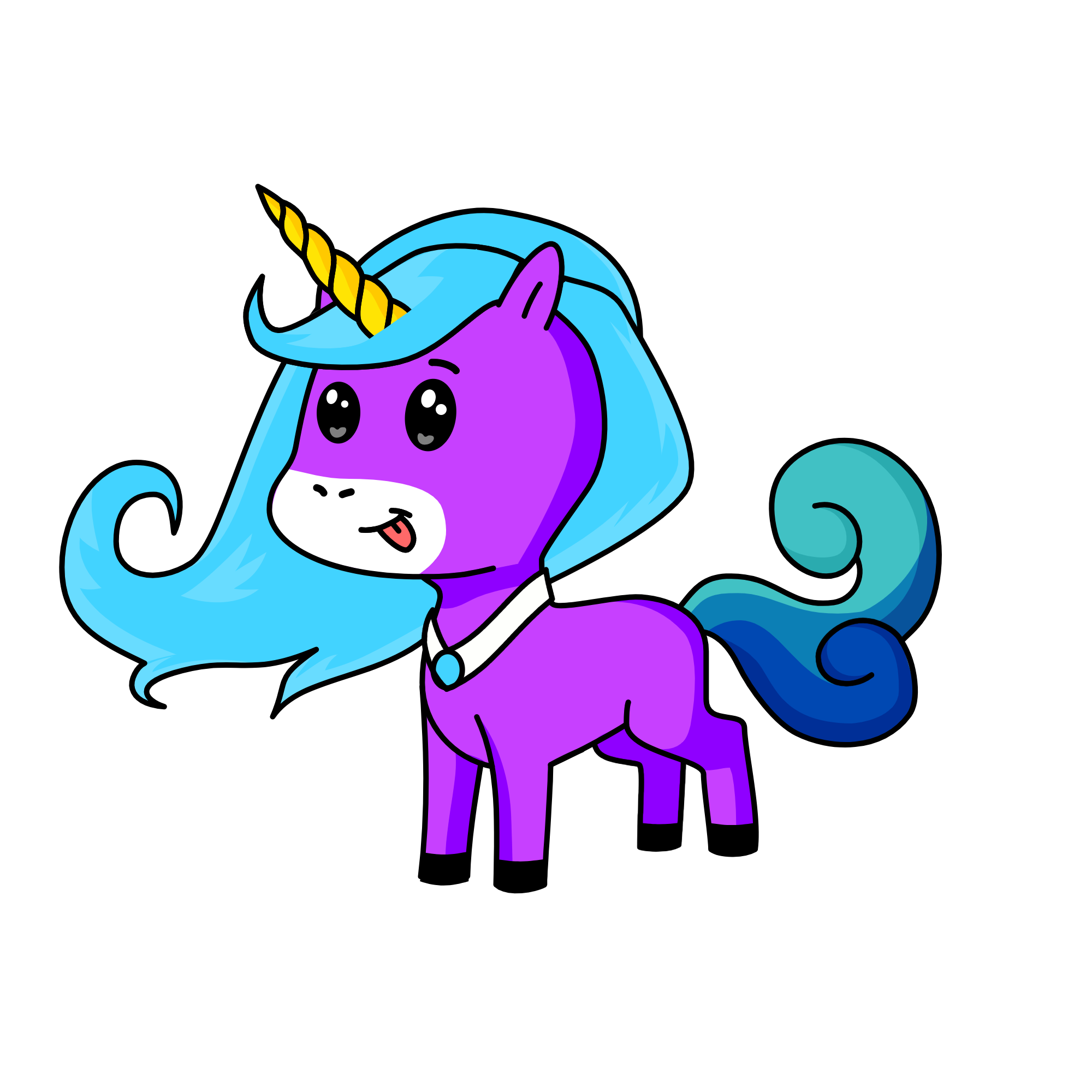 Princess Violet , the unicorn