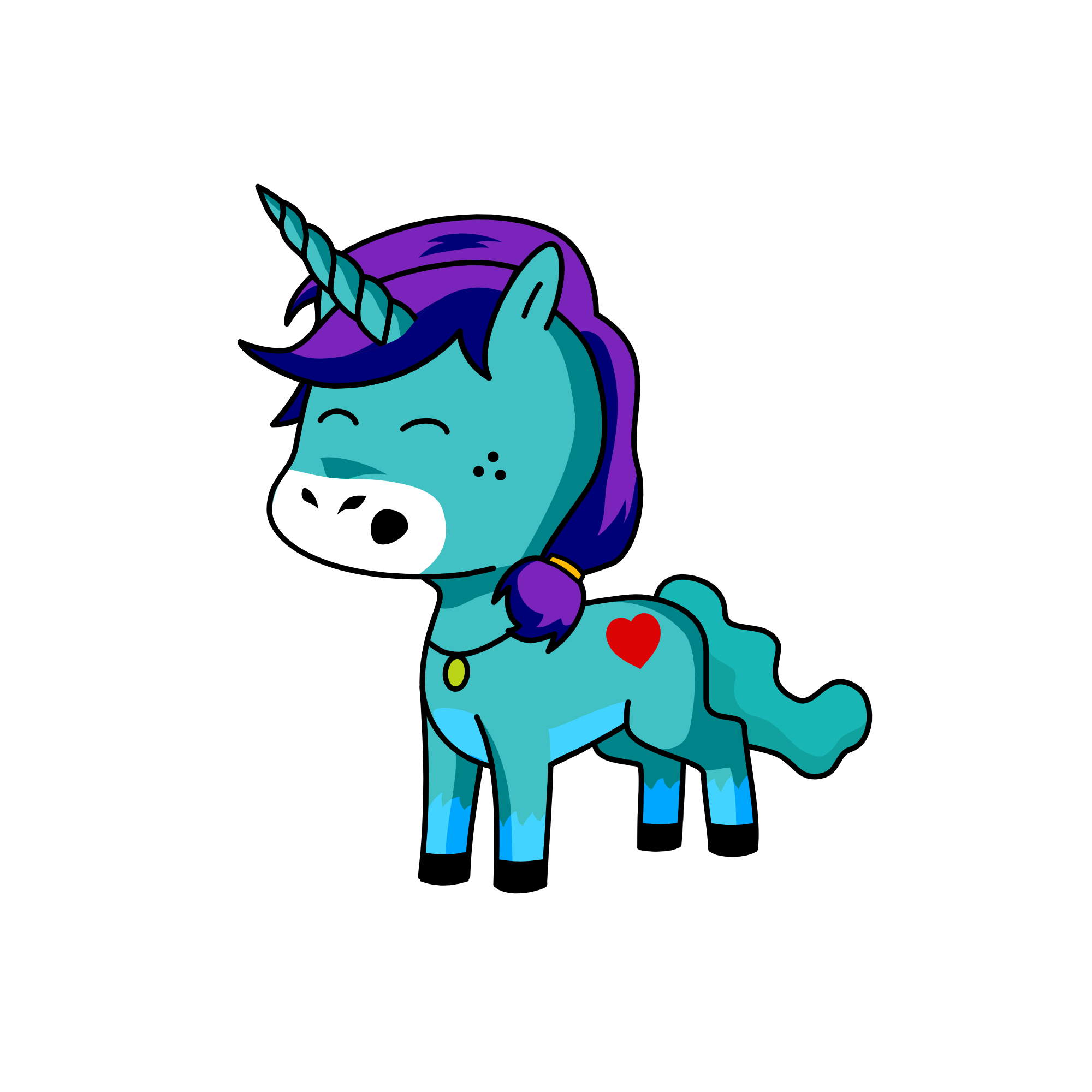 Princesspinkandblue, the unicorn