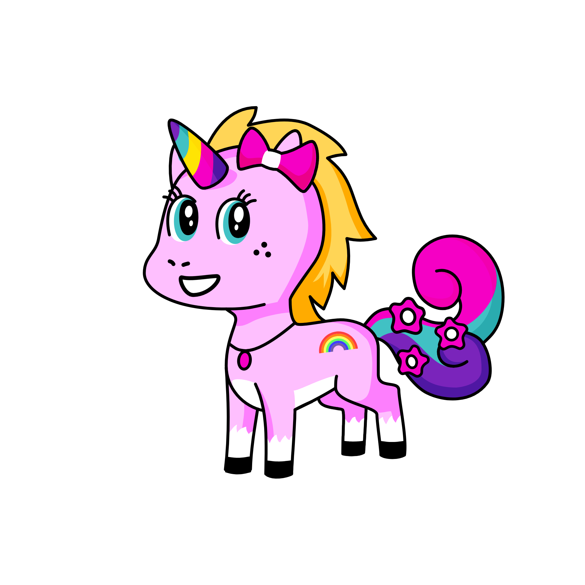 rainbow, the unicorn