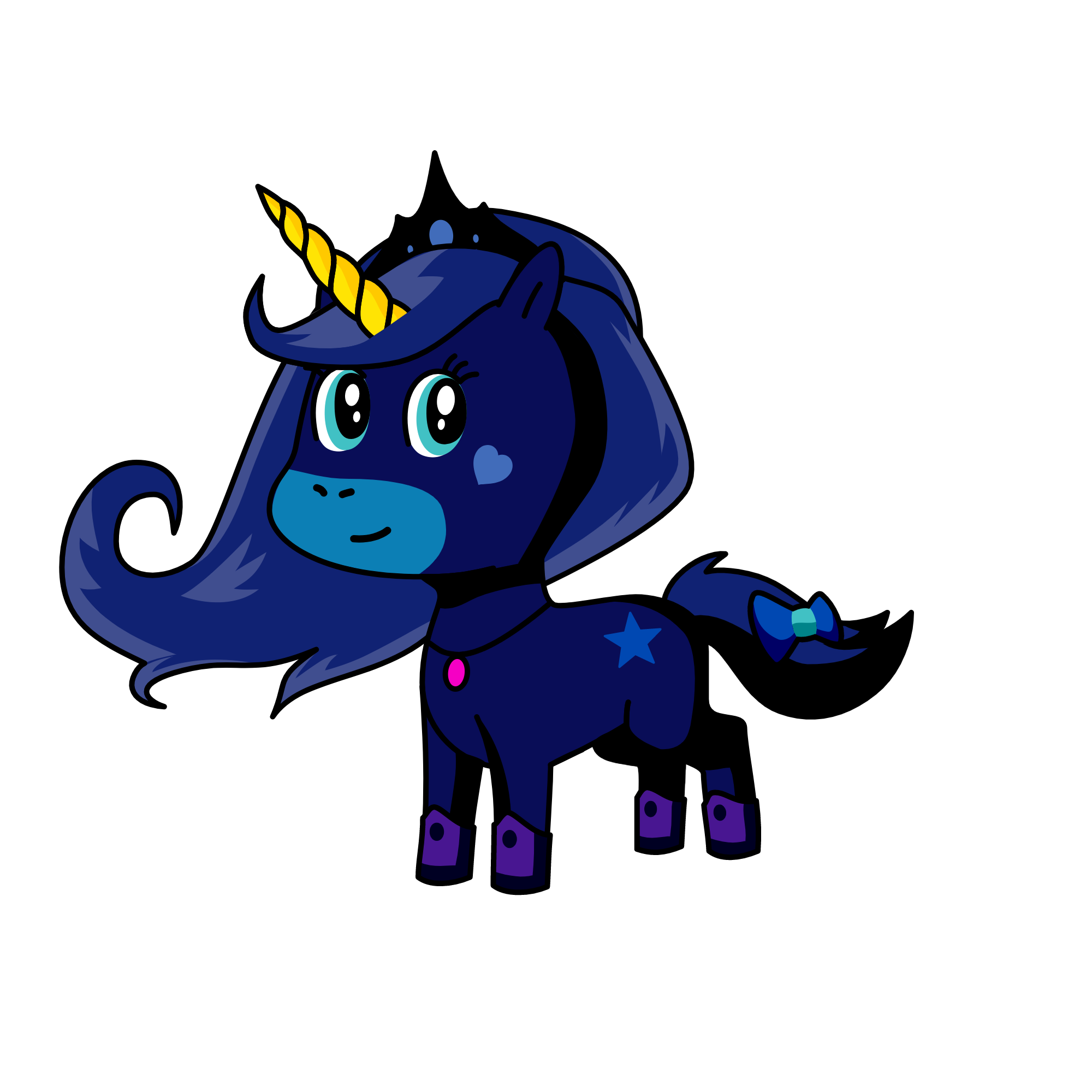 Midnight Evil, the unicorn