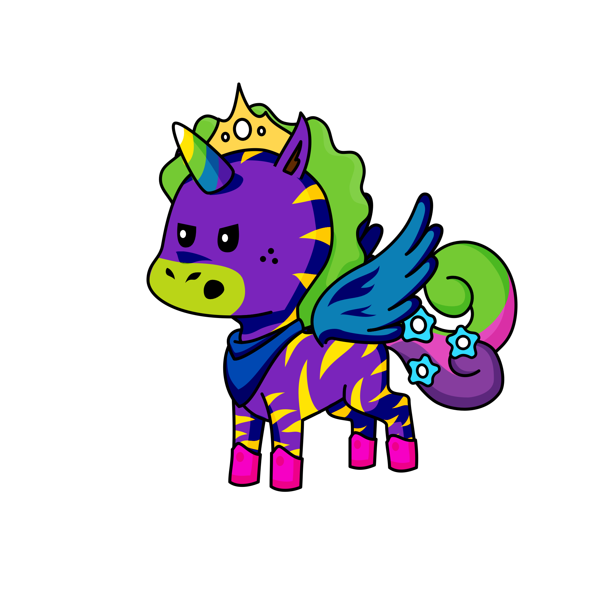Princess unicorn, the unicorn