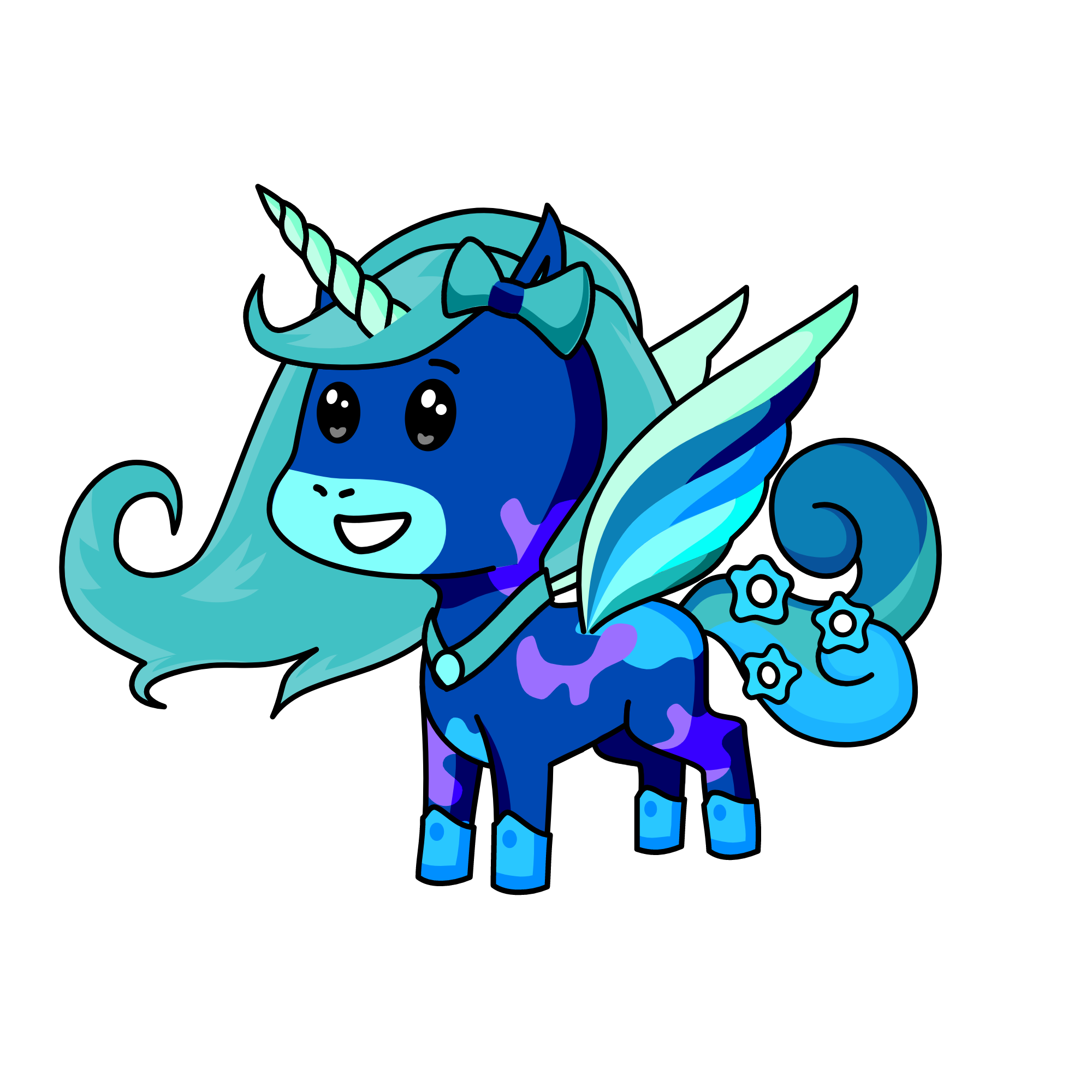 Snow-cream, the unicorn