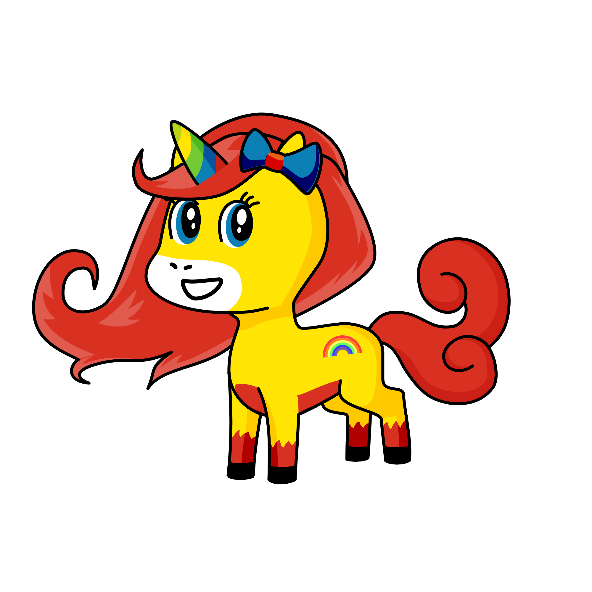 Rainbow dash, the unicorn