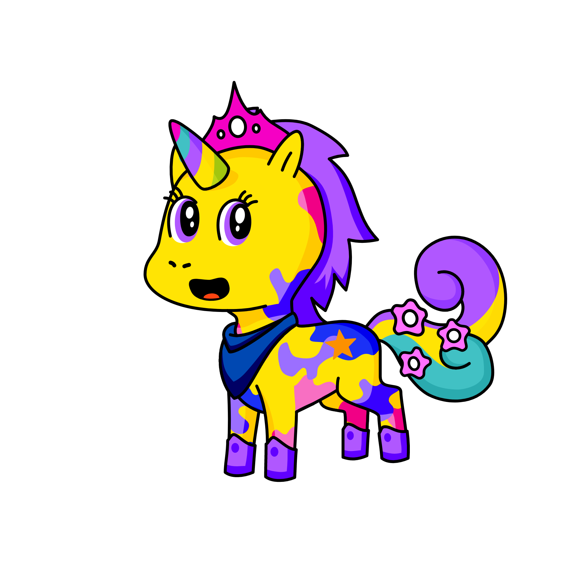 可愛, the unicorn