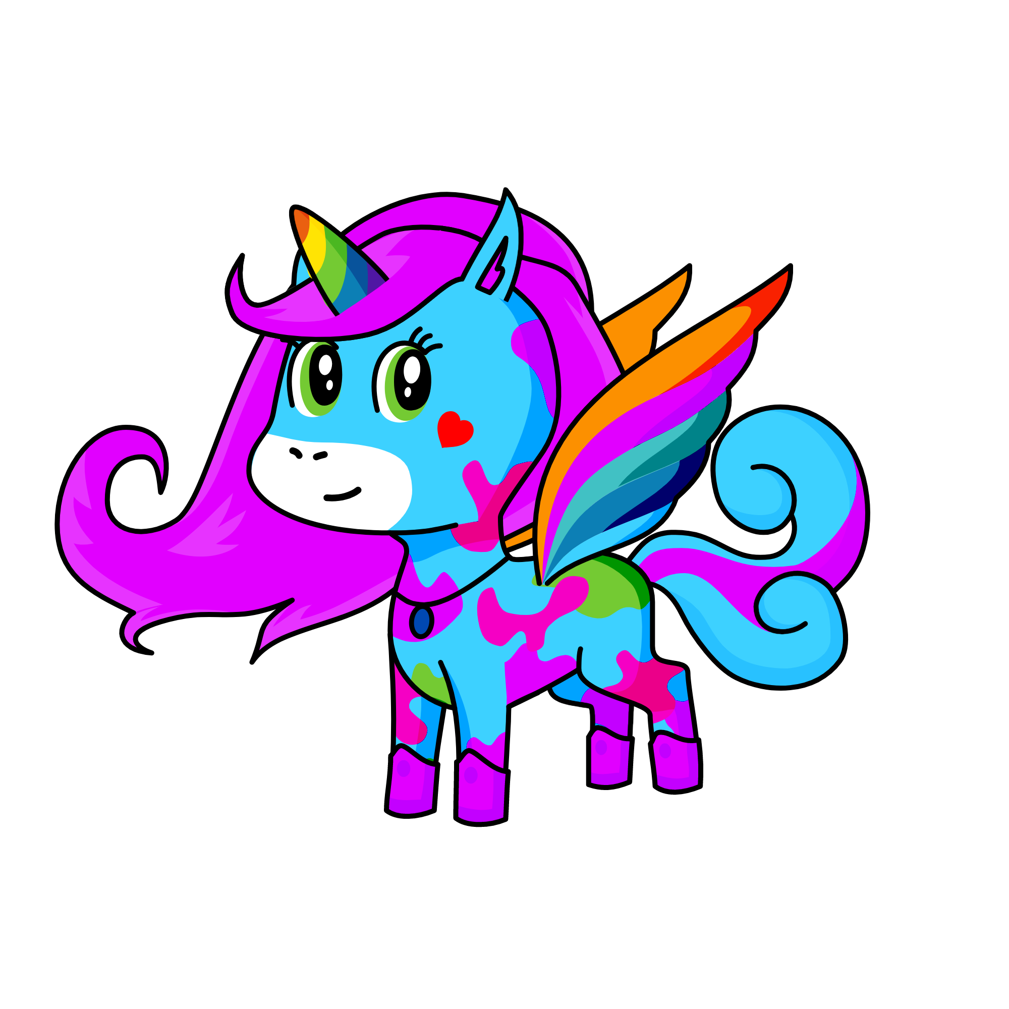Color, the unicorn