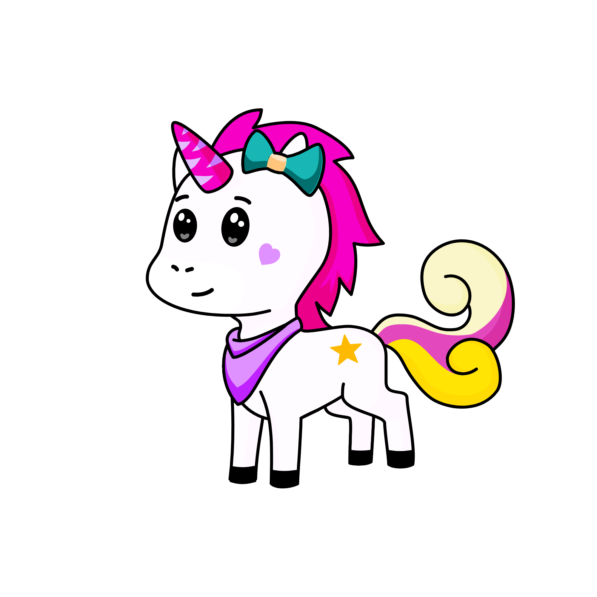 Sparkles, the unicorn