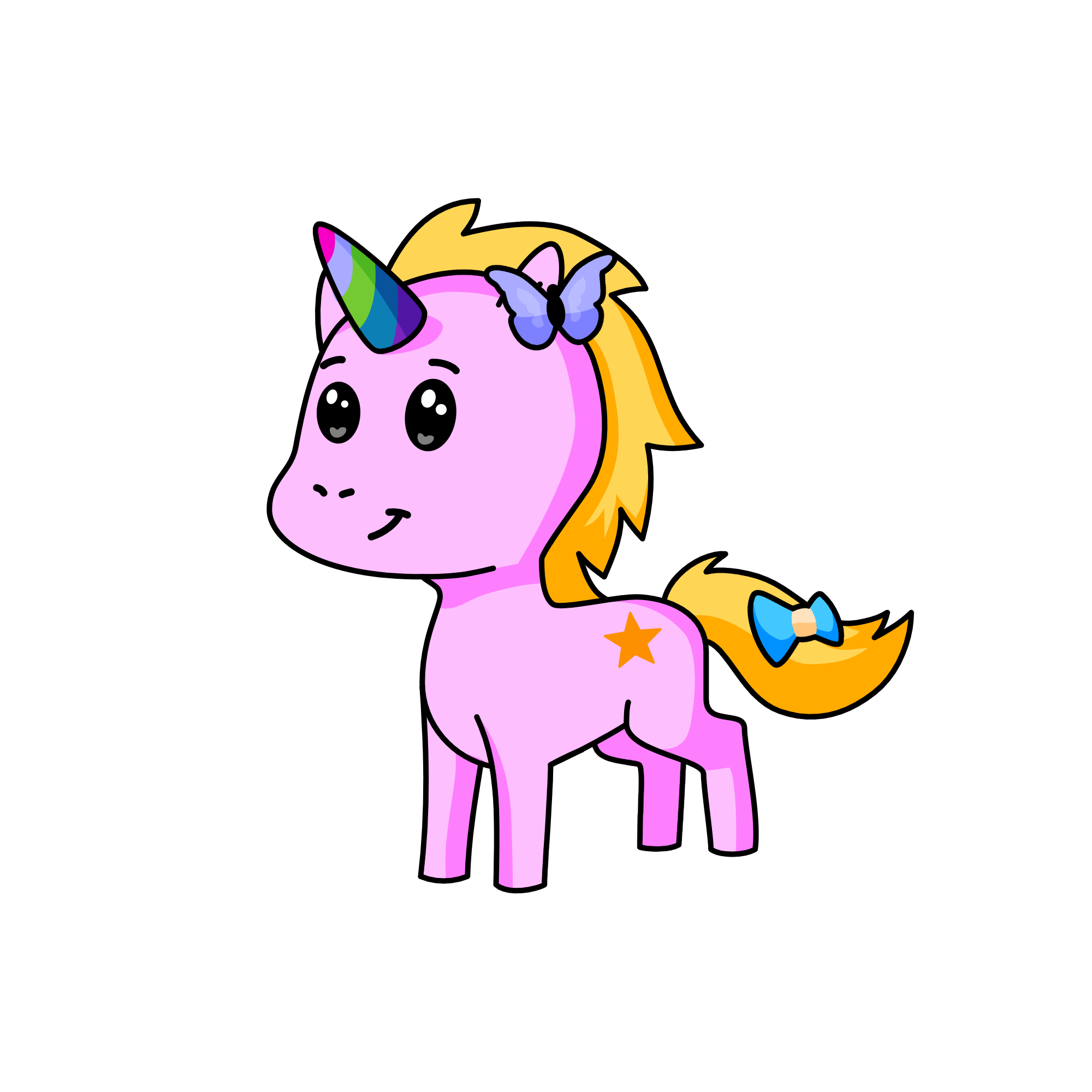 Glitter, the unicorn