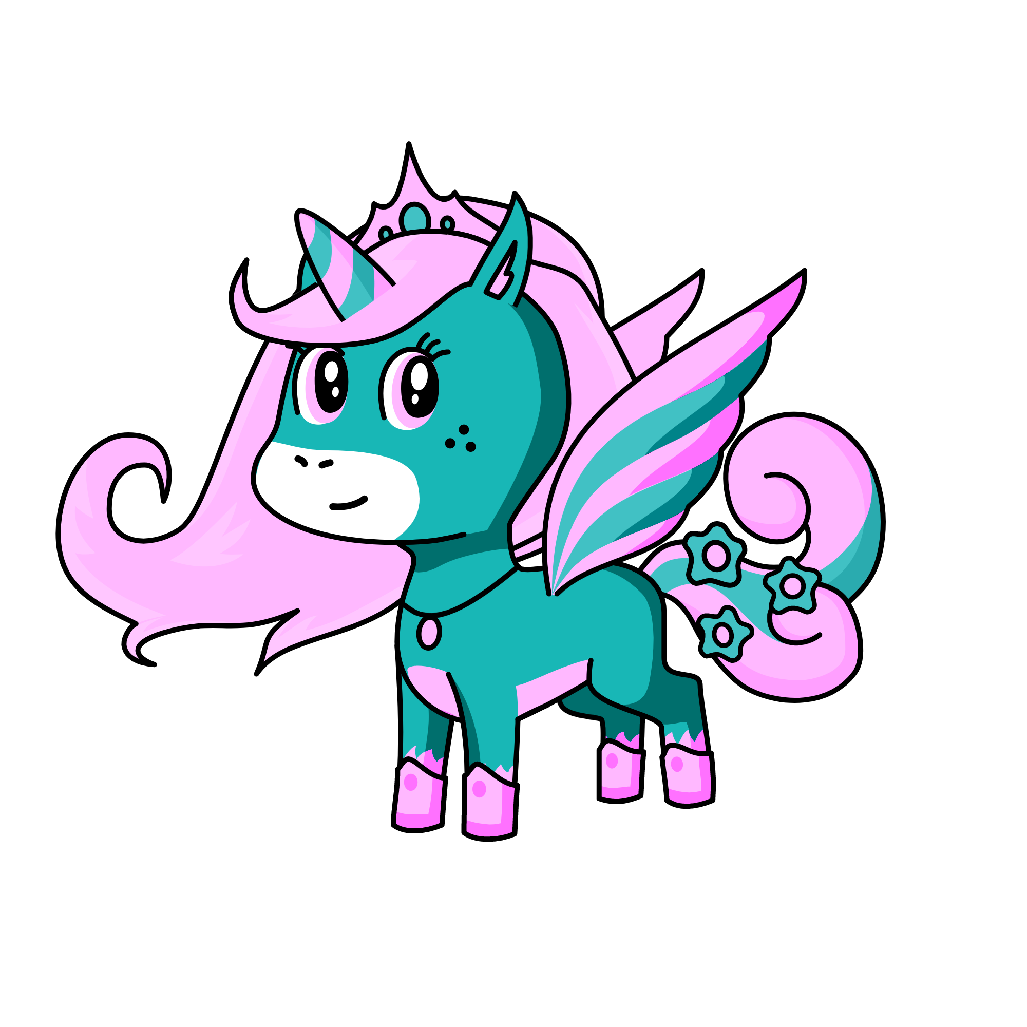 Cotton candy, the unicorn