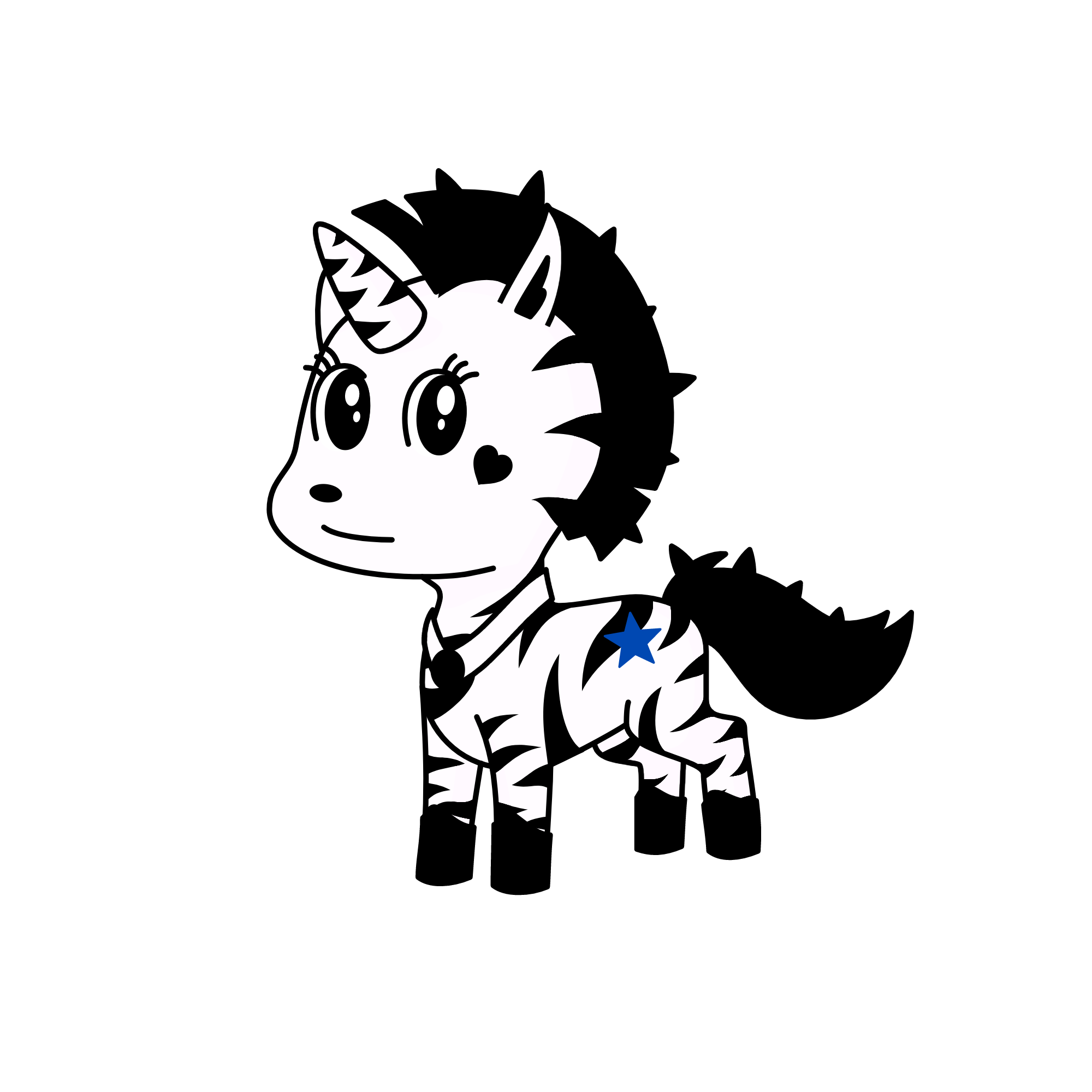 zebra, the unicorn