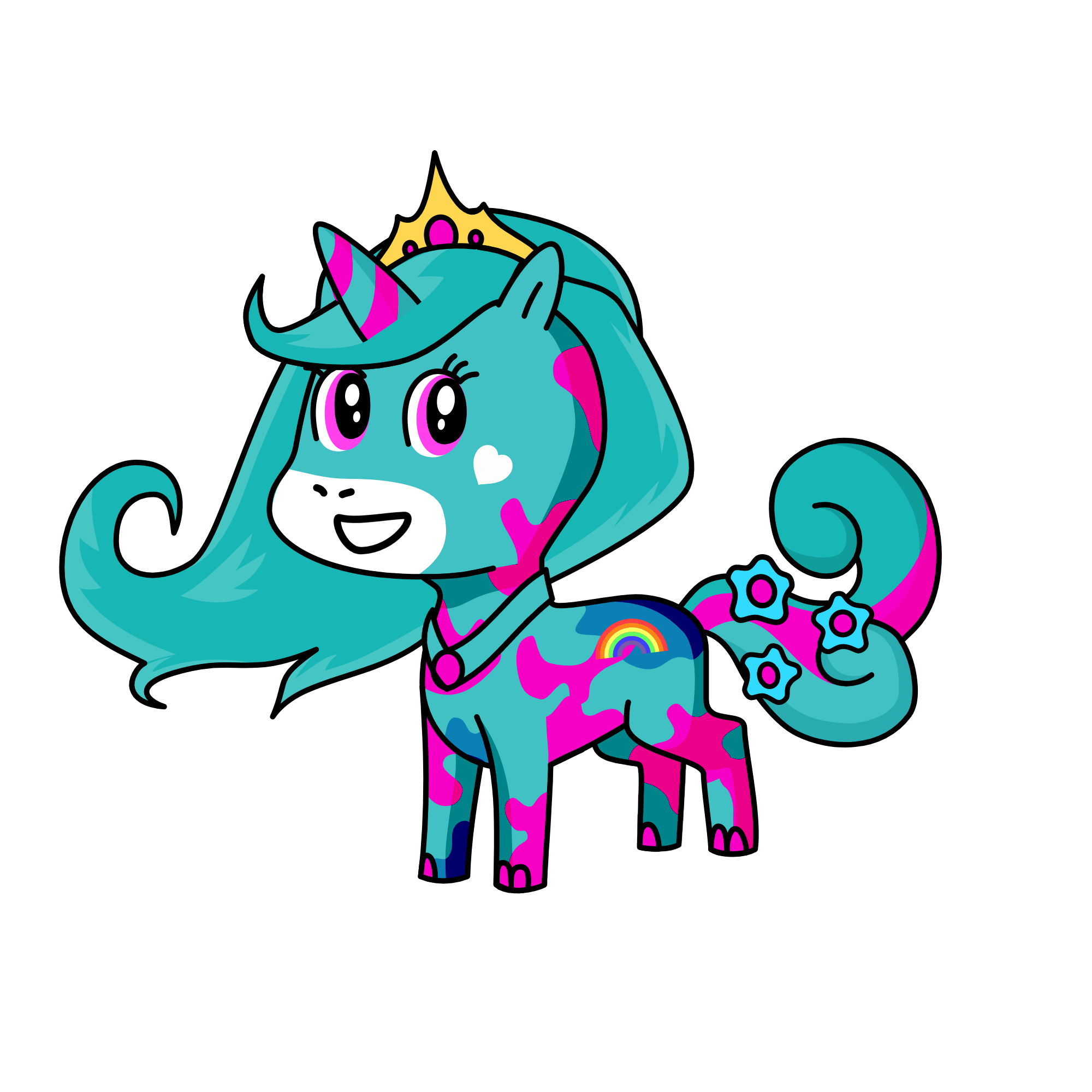 bluey, the unicorn