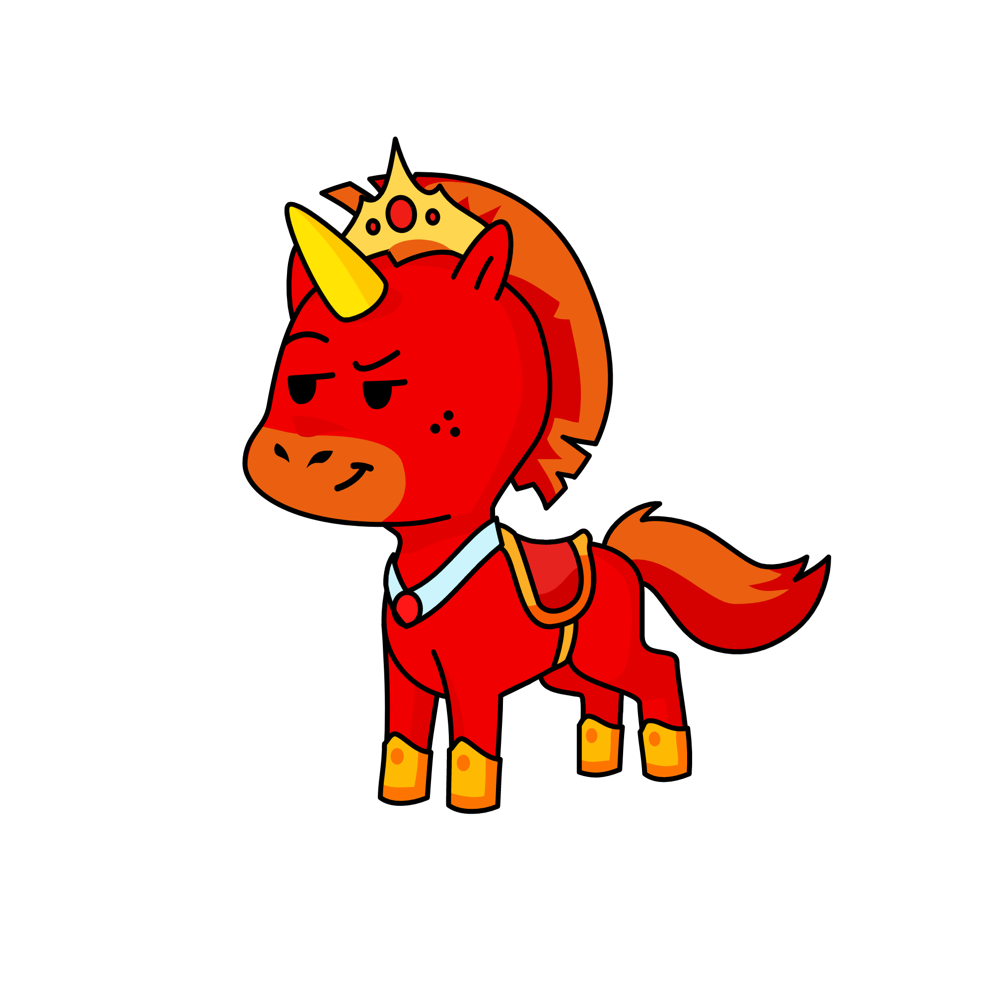 Fuego, the unicorn