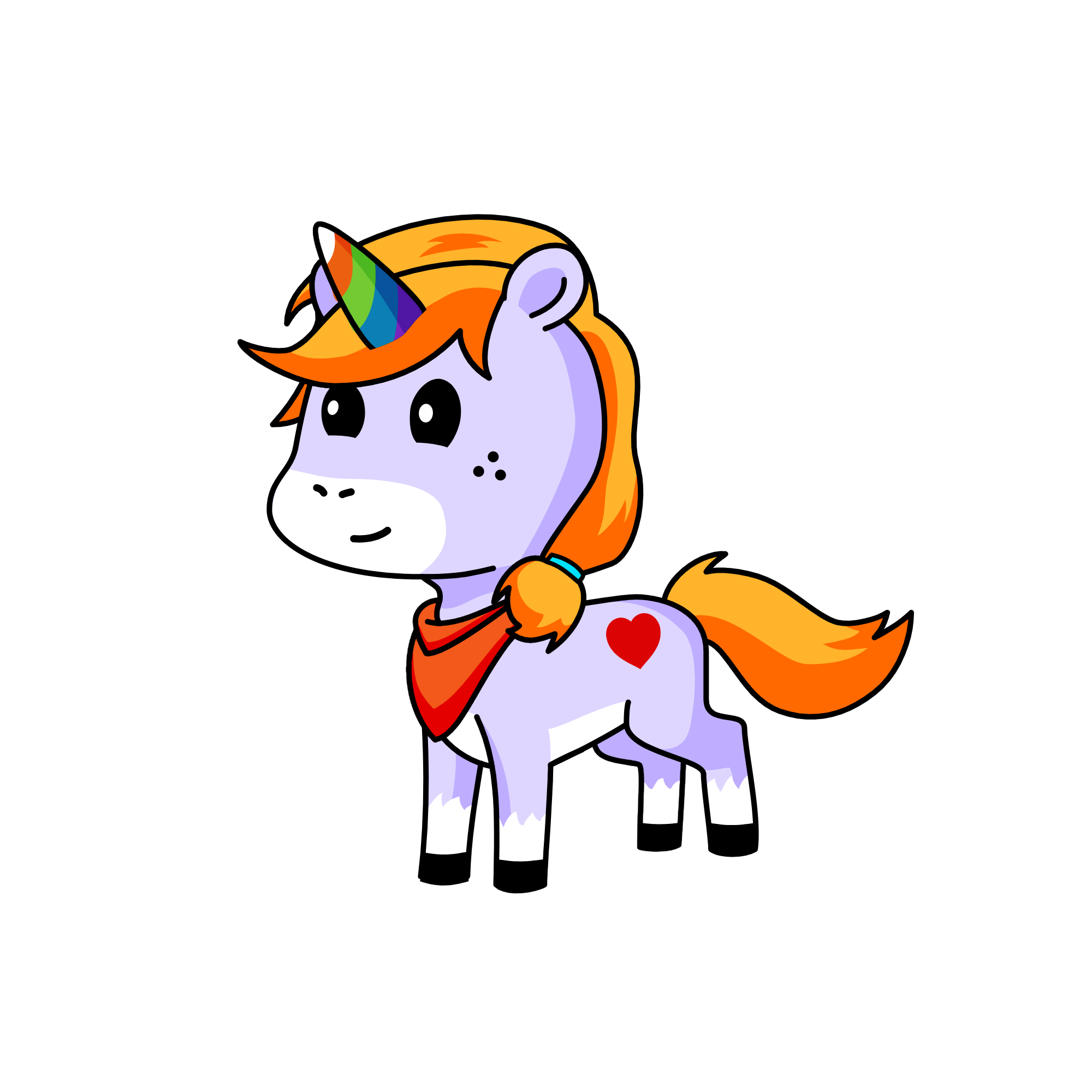 Snow, the unicorn