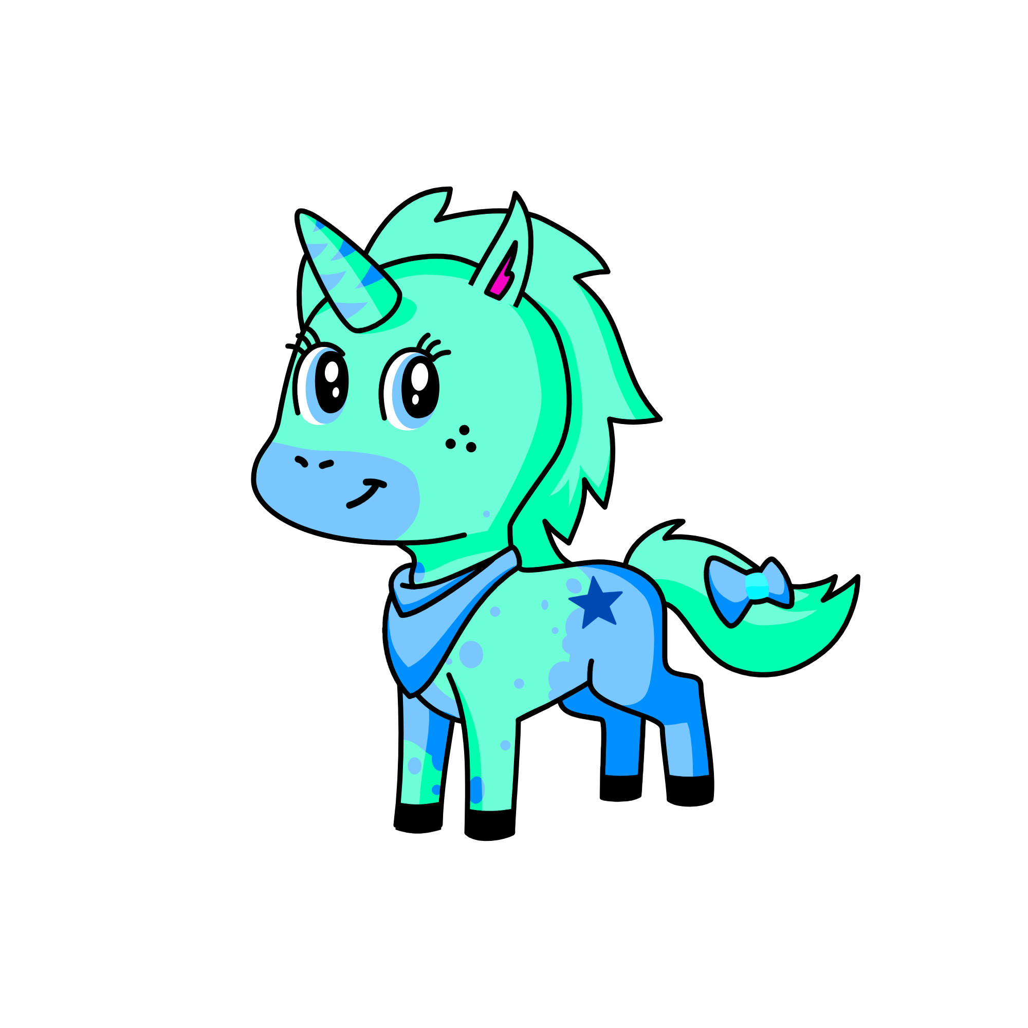 Clarita bonita, the unicorn