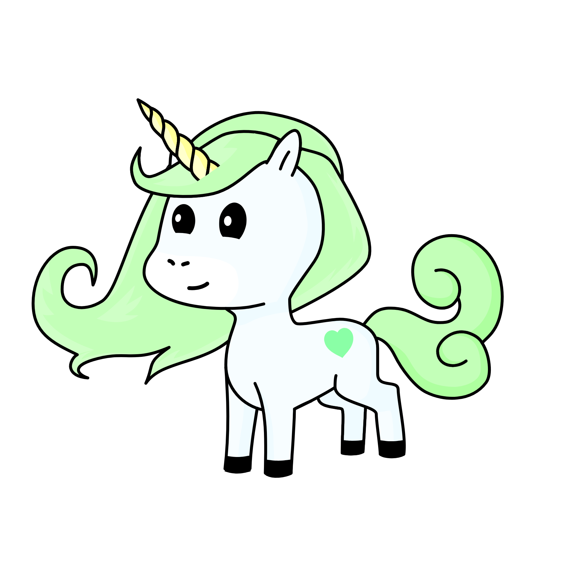 Mint, the unicorn