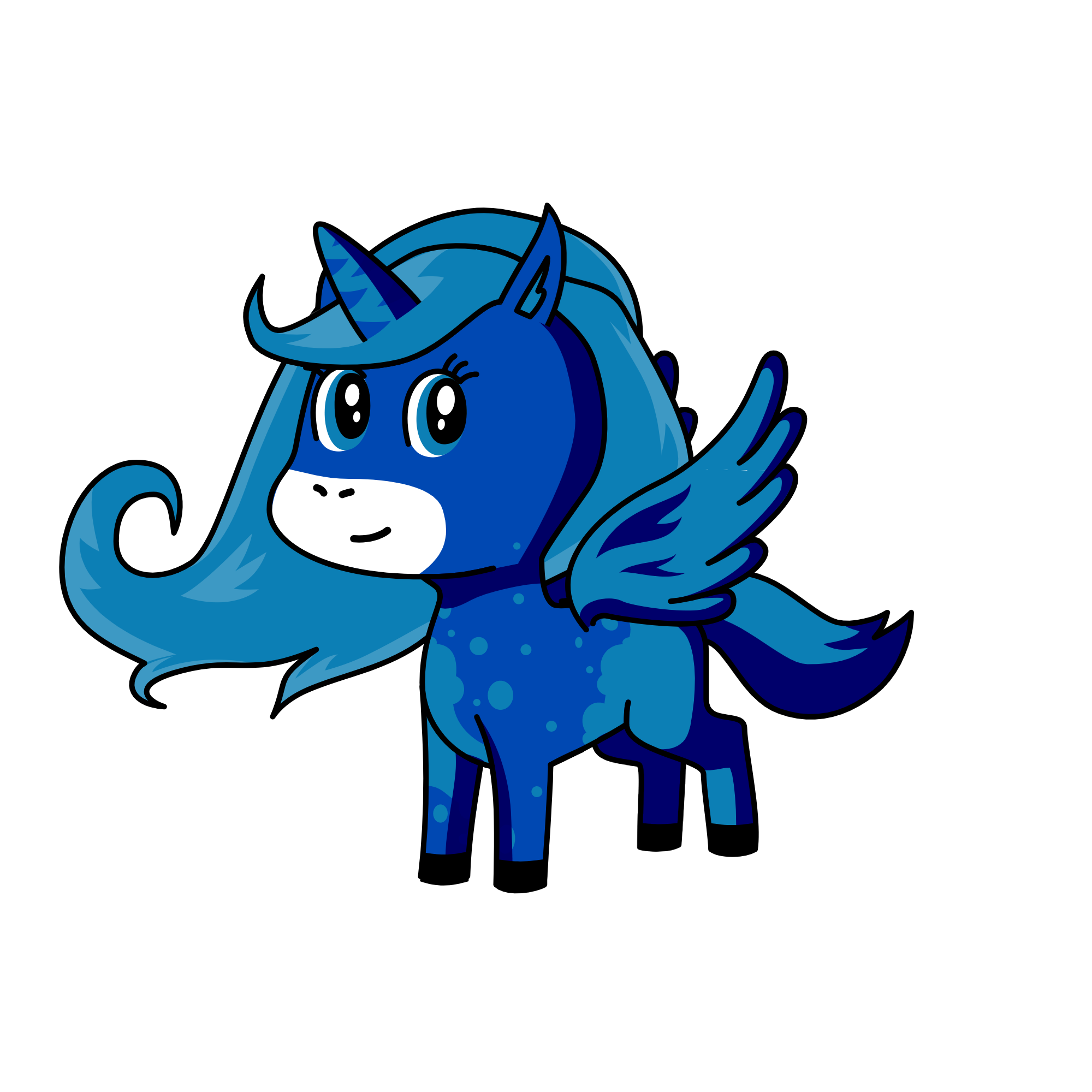 blueberry, the unicorn