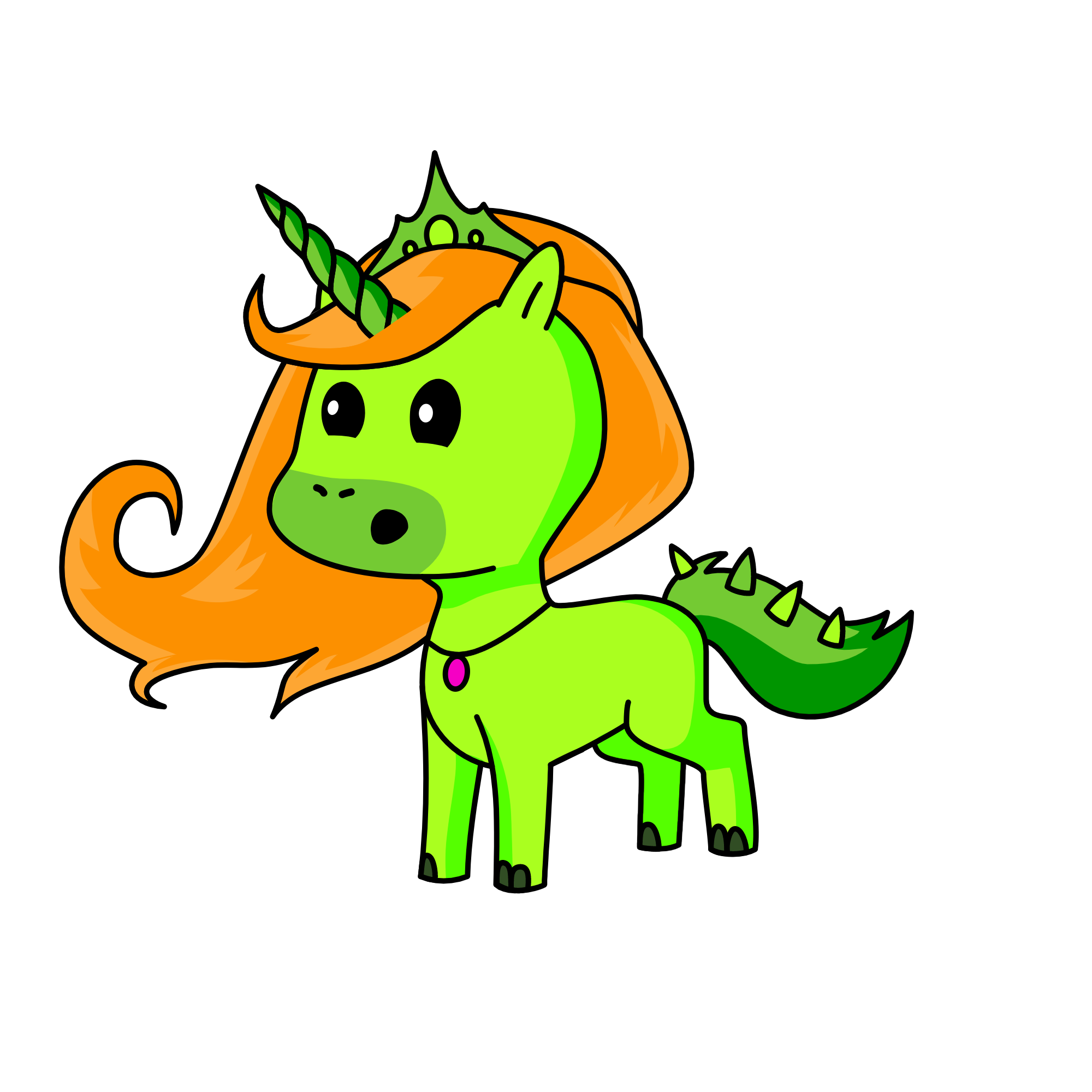 Queen Glory, the unicorn