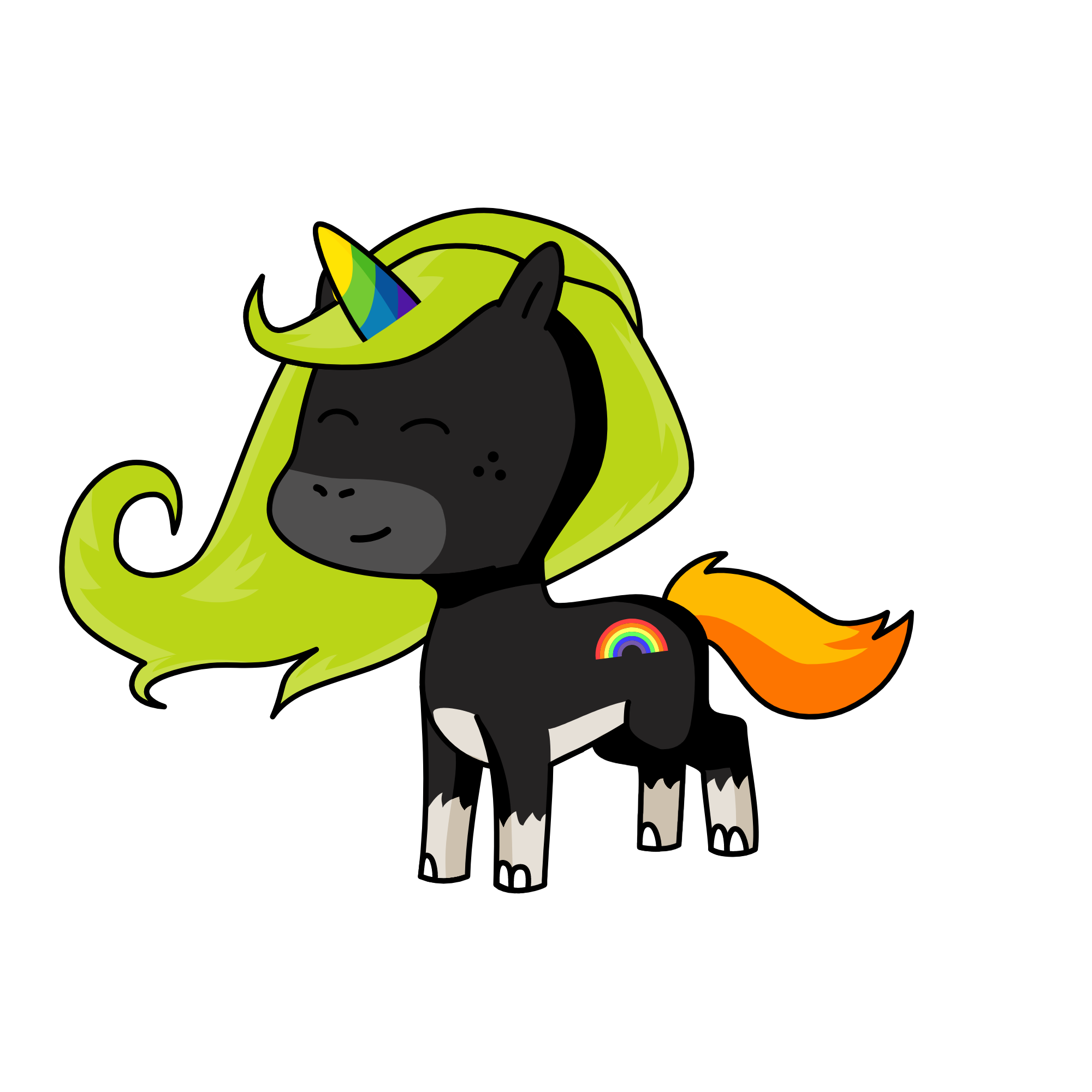 Delia, the unicorn