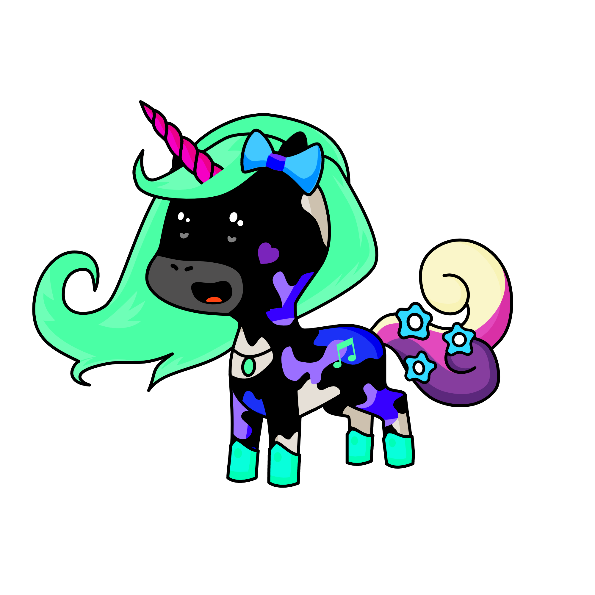 sparkle berry, the unicorn