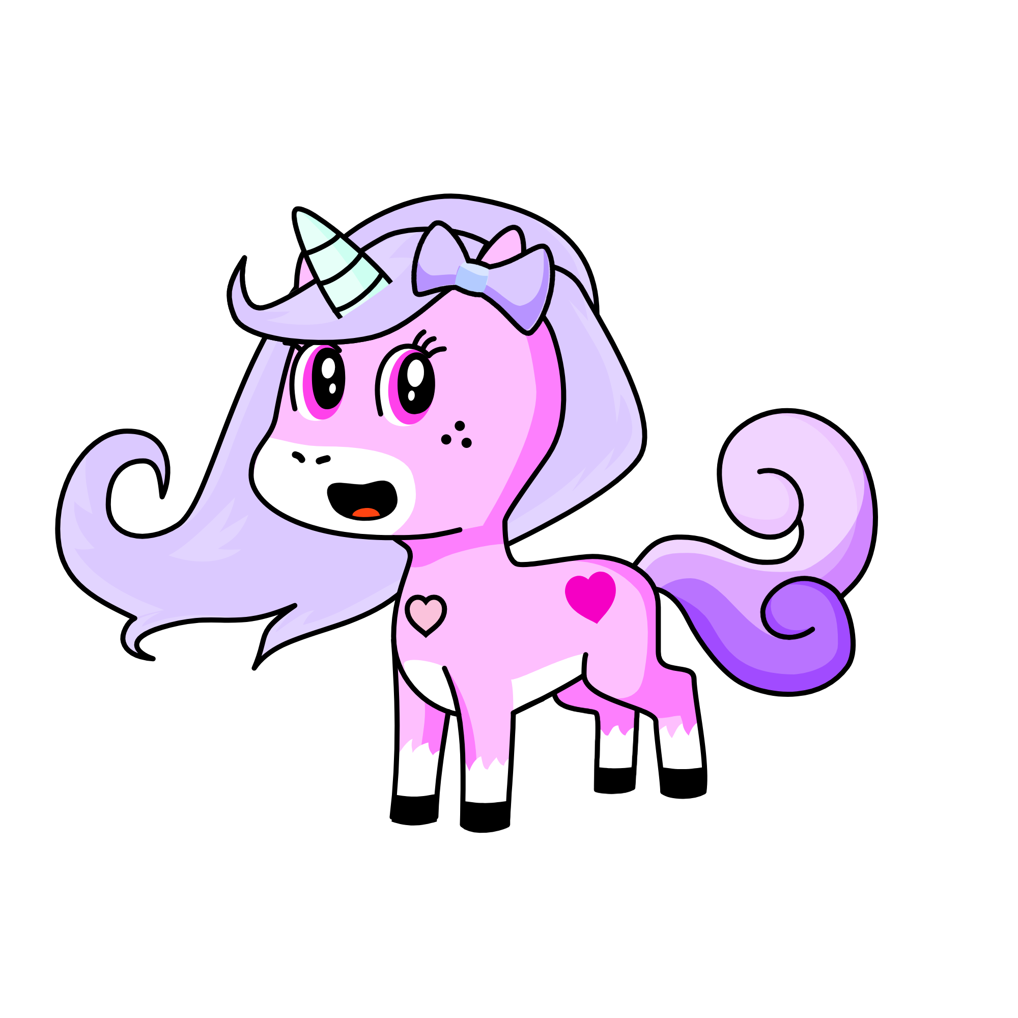 Sparkles, the unicorn